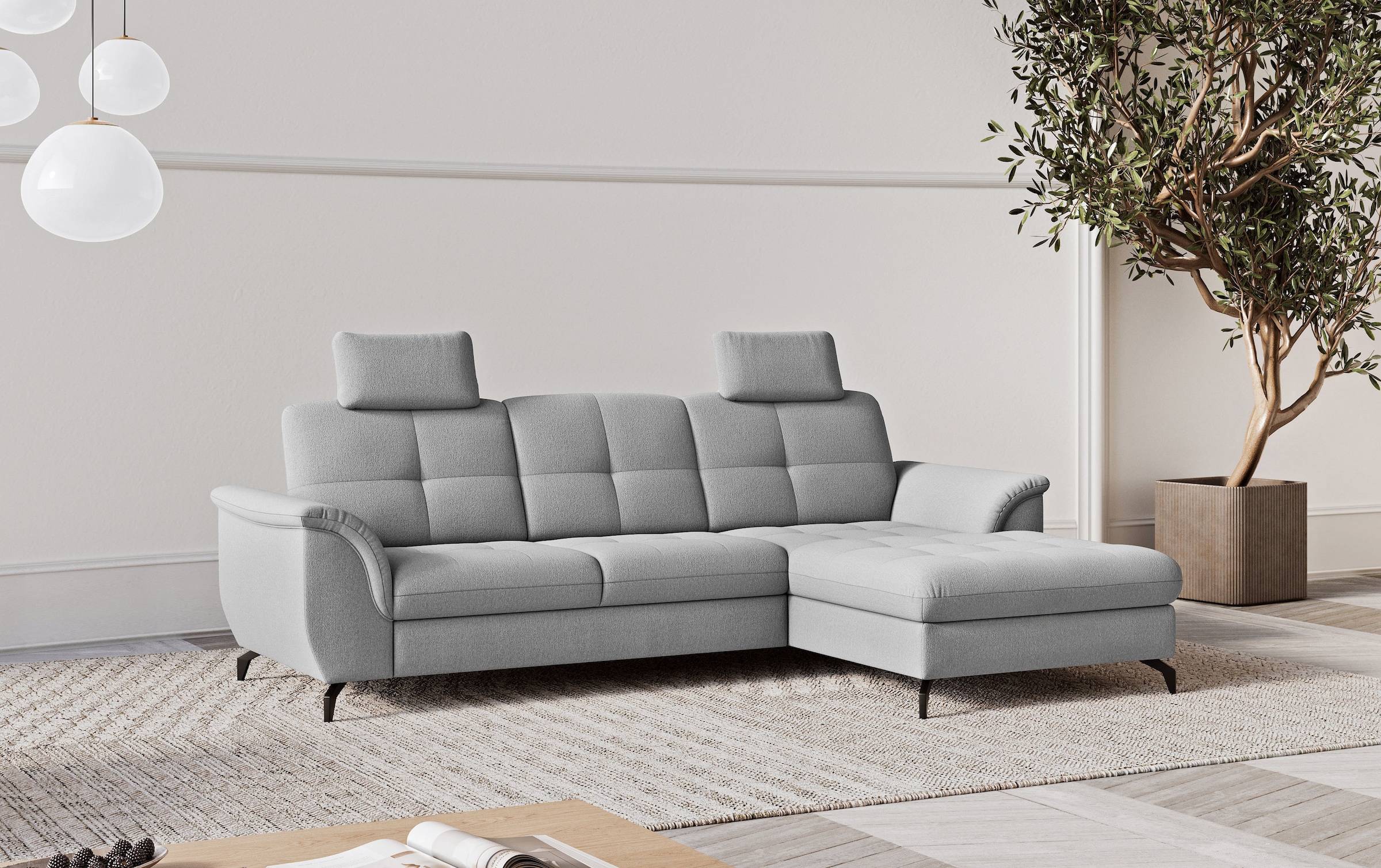 sit&more Ecksofa "Zora" wahlweise mit Schlaffunktion und Bettkasten