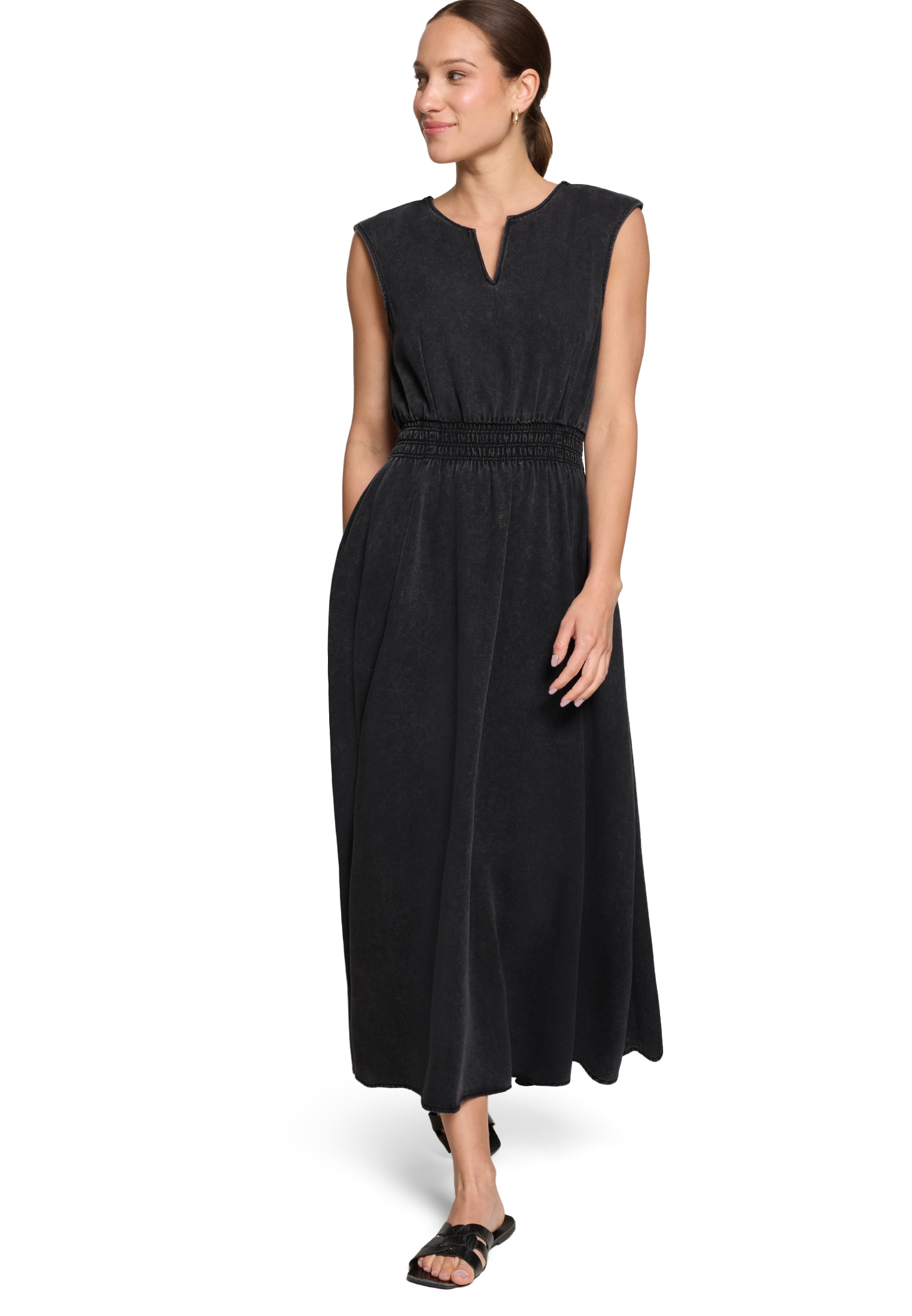 Zero Midikleid »Damen mit elastischem Bund« Nahttasche Material