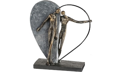 Casablanca by Gilde Dekofigur »Skulptur Heartbeat, bronze/grau«, (1 St.), Dekoobjekt,... kaufen