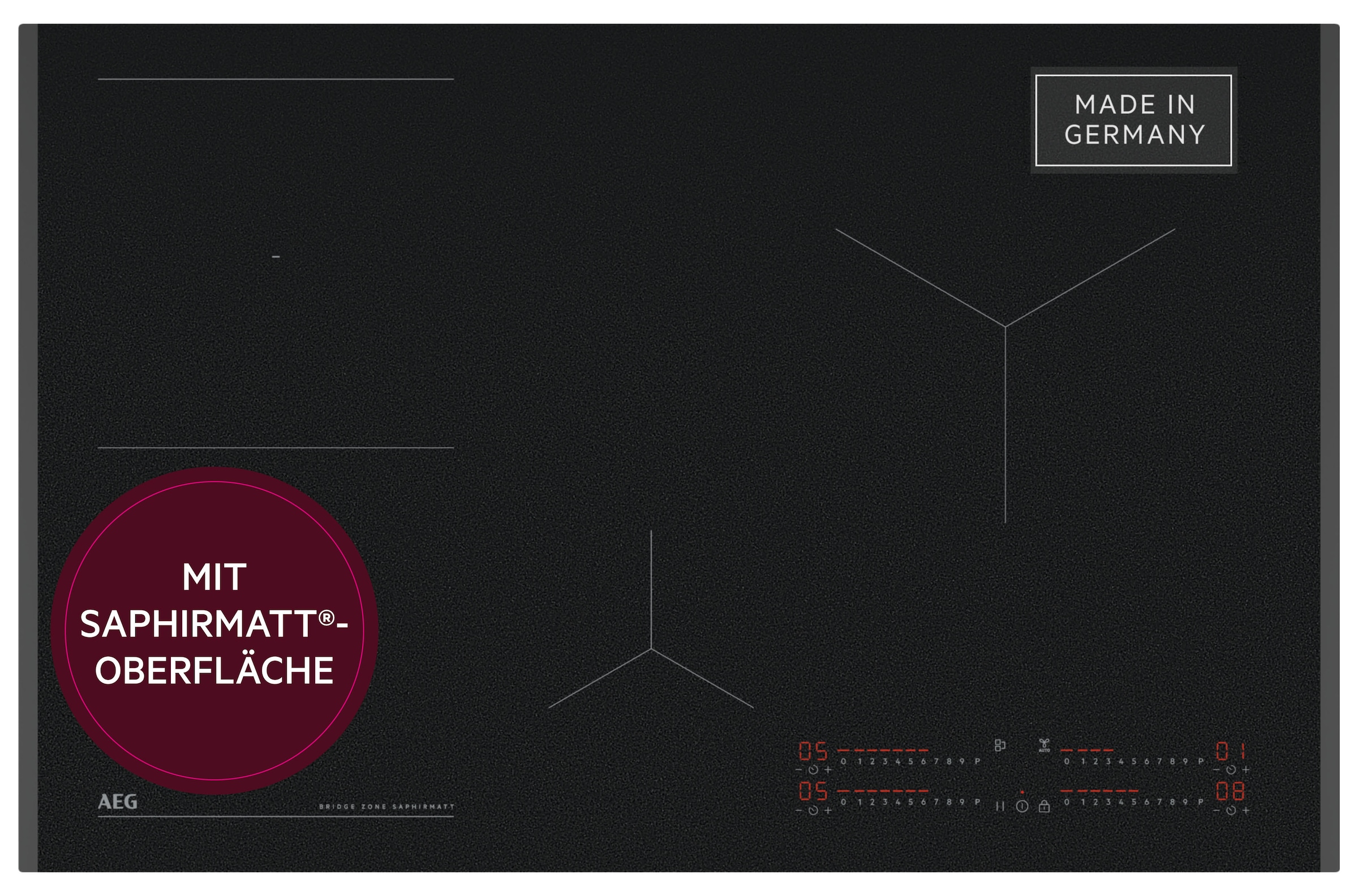 AEG Induktions-Kochfeld "TII84B0FFZ" SaphirMatt- 4x kratzresistentere Oberf günstig online kaufen