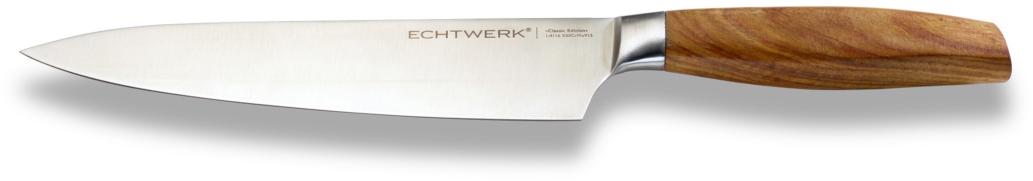 ECHTWERK Kochmesser "Classic Edition", (1 tlg.), Küchenmesser, Edelstahl, Klingenlänge 20 cm, Griff aus Akazienholz