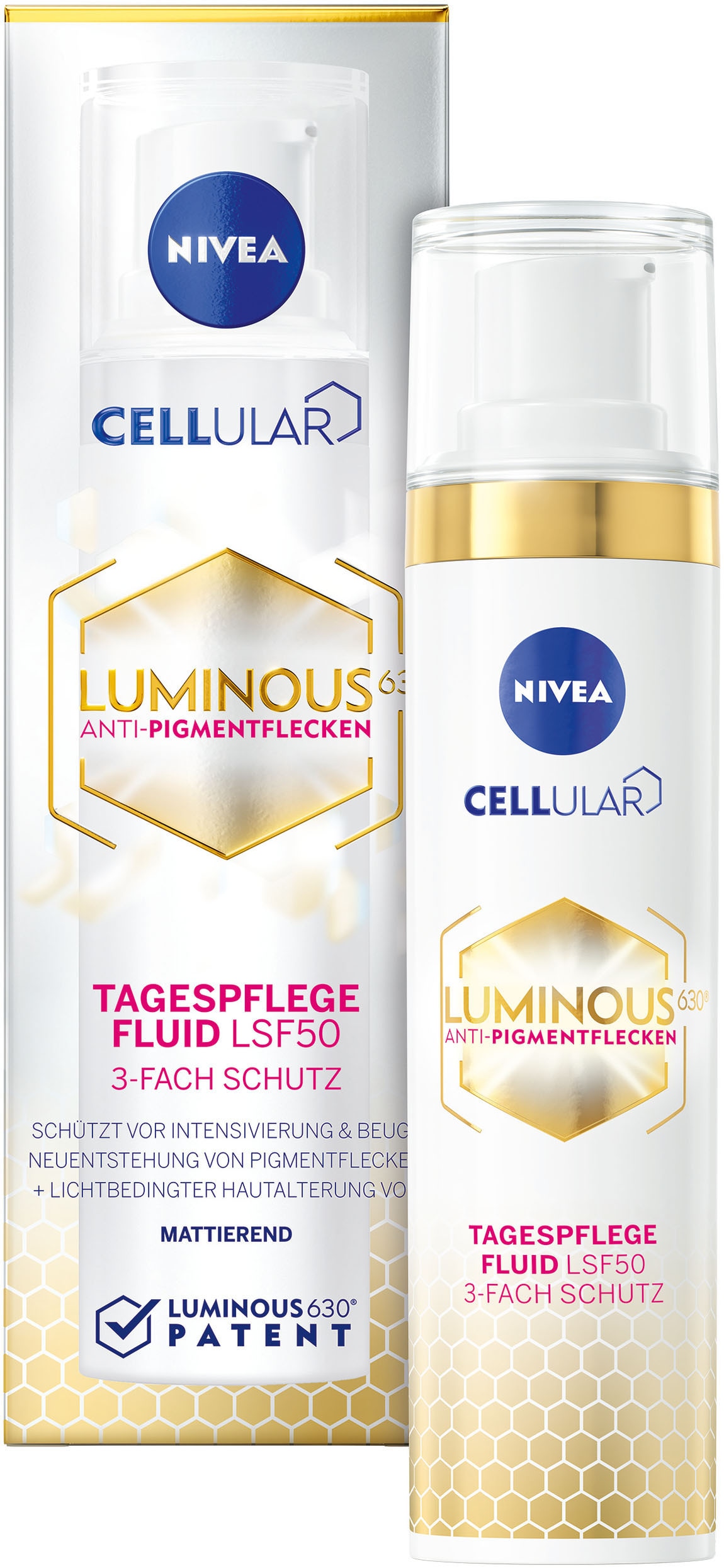 Gesichtsfluid »LUMINOUS630 ANTI-PIGMENTFLECKEN Tagespflege Fluid LSF50«