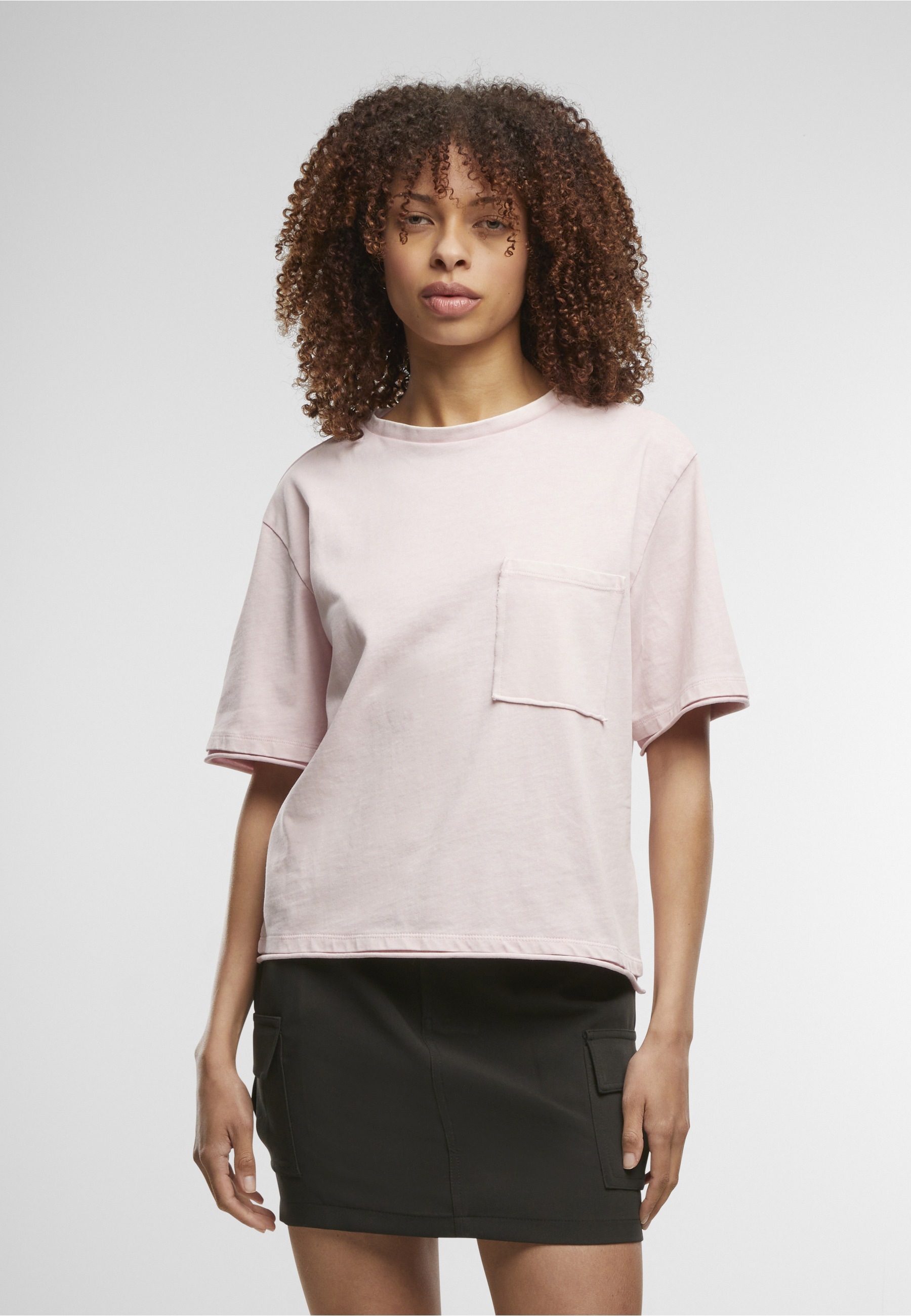 URBAN CLASSICS T-Shirt »Urban Classics Ladies Washed Jersey Boxy Shirt« 1 Stk.