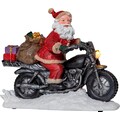 EGLO LED Dekofigur »MERRYVILLE«, 1 St., LED Weihnachtsmann auf Motorrad - Weihnachtsdeko - Weihnachten - Dekoration - Deko - Winter - Fensterdeko - Beleuchtung - Licht - Dekoartikel
