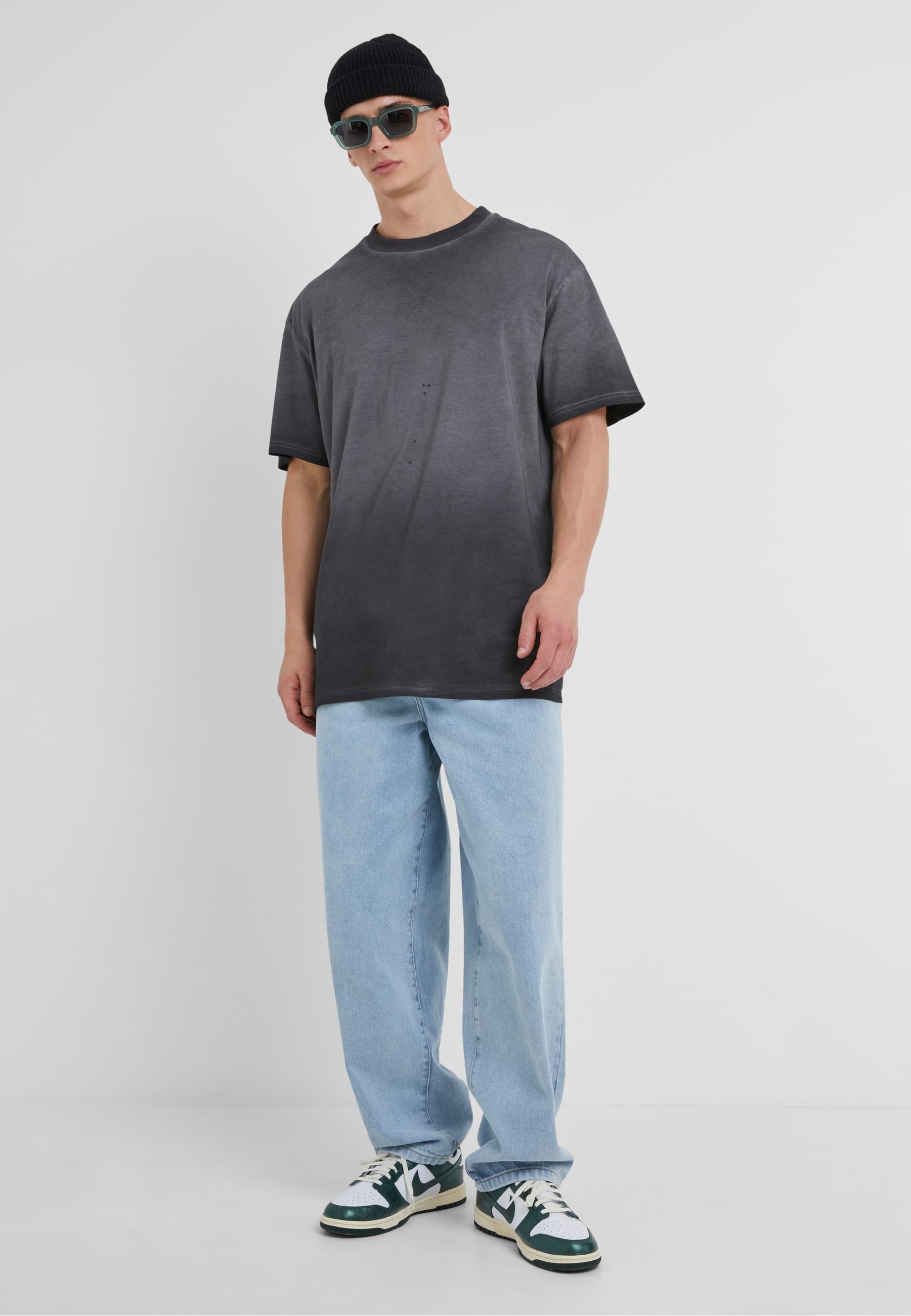 URBAN CLASSICS T-Shirt »Urban Classics Herren Oversized Sun Bleached Tee«, (1 tlg.)