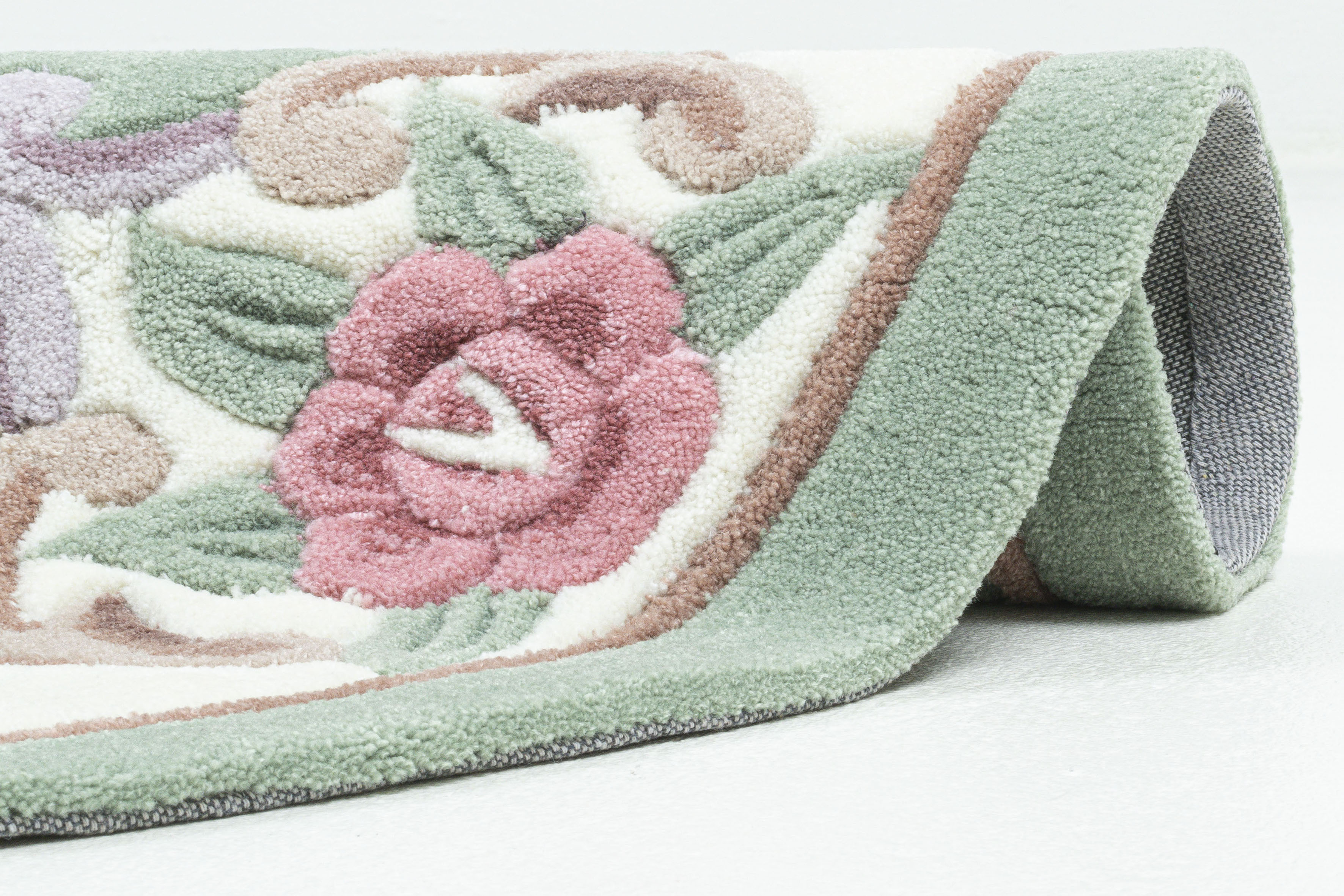 Thumbnail - THEKO Teppich "Ming" rund 14 mm Höhe hochwertiges Acrylgarn, ideal im Wohnzimmer & Schlafzimmer