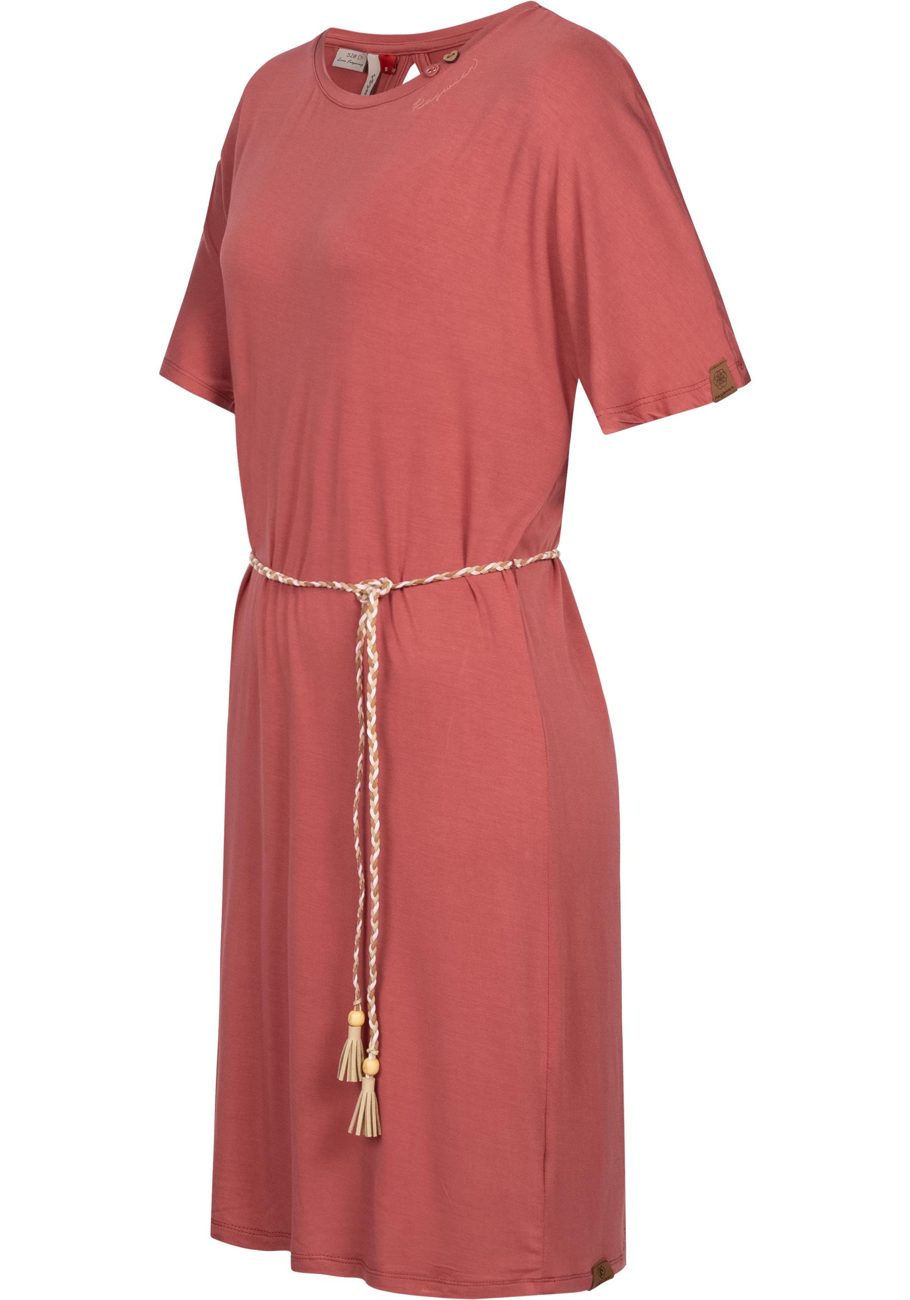 Ragwear Jerseykleid "Kass" Ohne Taschen stylisches Shirtkleid mit geflochte günstig online kaufen
