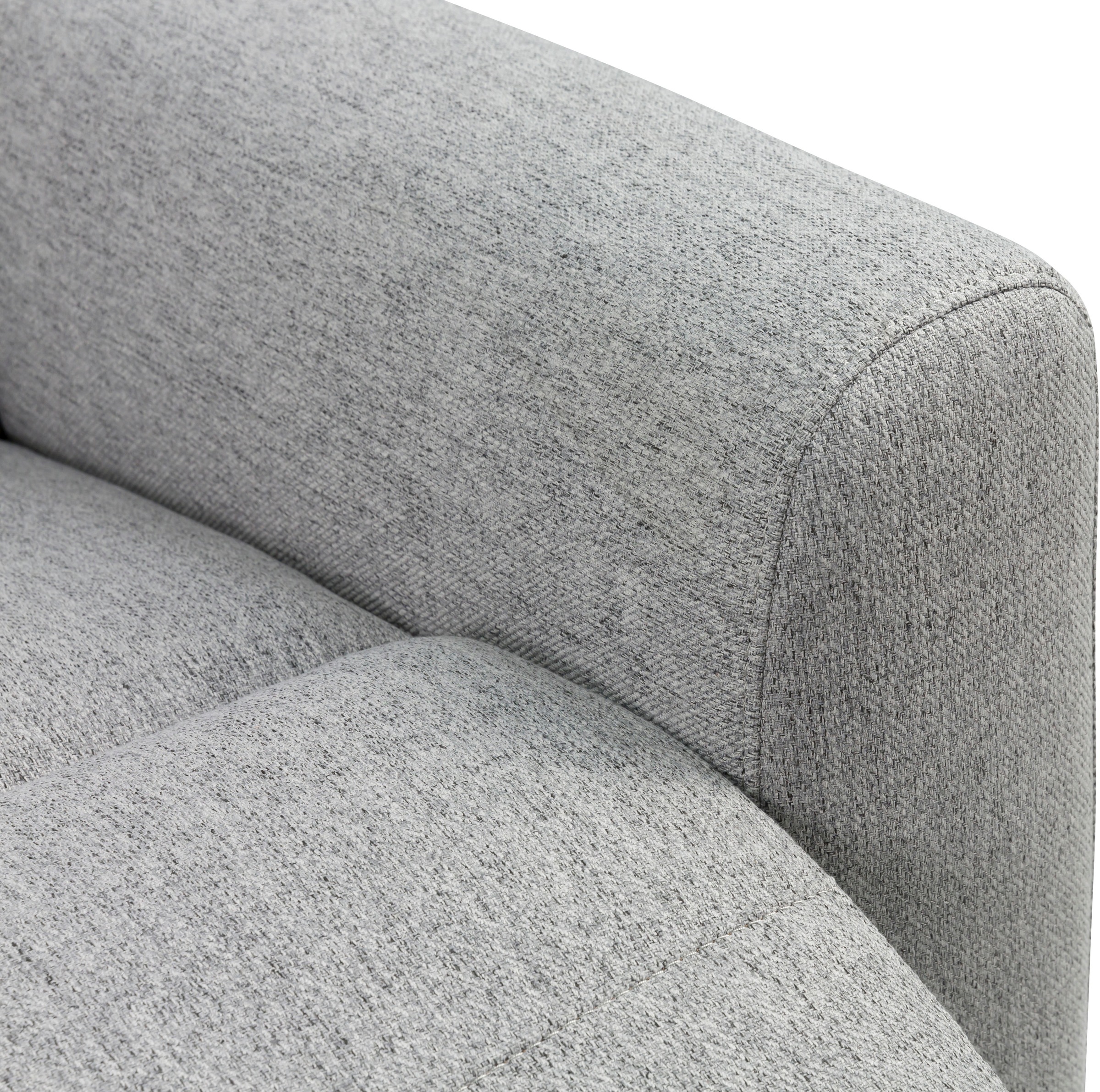 INOSIGN Ecksofa »JENNA, L-Form, 209cm, manuelle u. elektrische Funktion, mit USB A/C,«, Liegefunktion 105°-150°, Federkern, Struktur fein