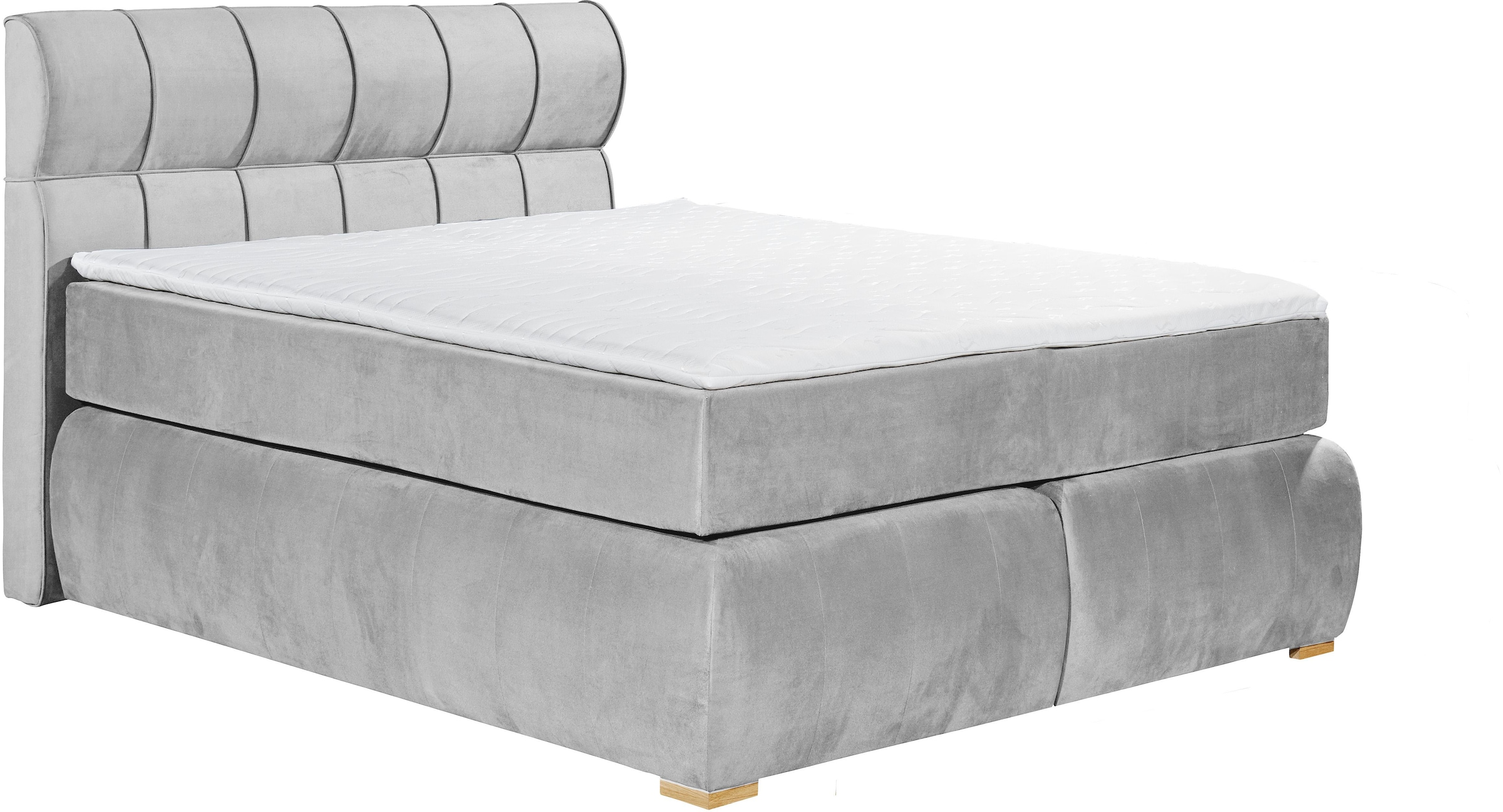 Places of Style Boxspringbett »Felicia«, in H4, inkl. Topper und Bettkasten