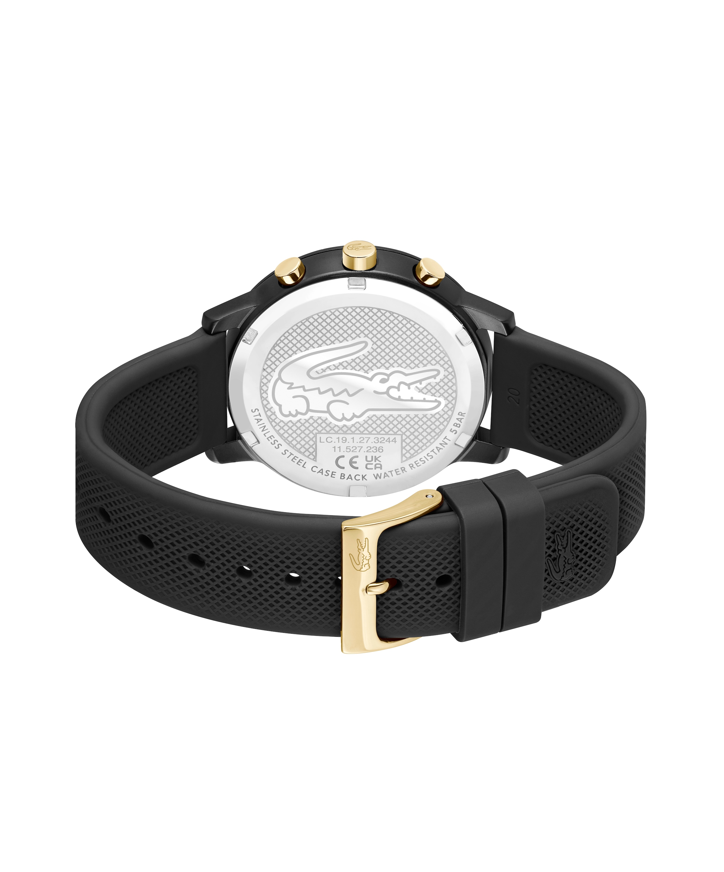 Lacoste Multifunktionsuhr »LACOSTE.12.12 MOVE MULTI«, Quarzuhr, Armbanduhr, Herrenuhr, Silikonarmband, analog
