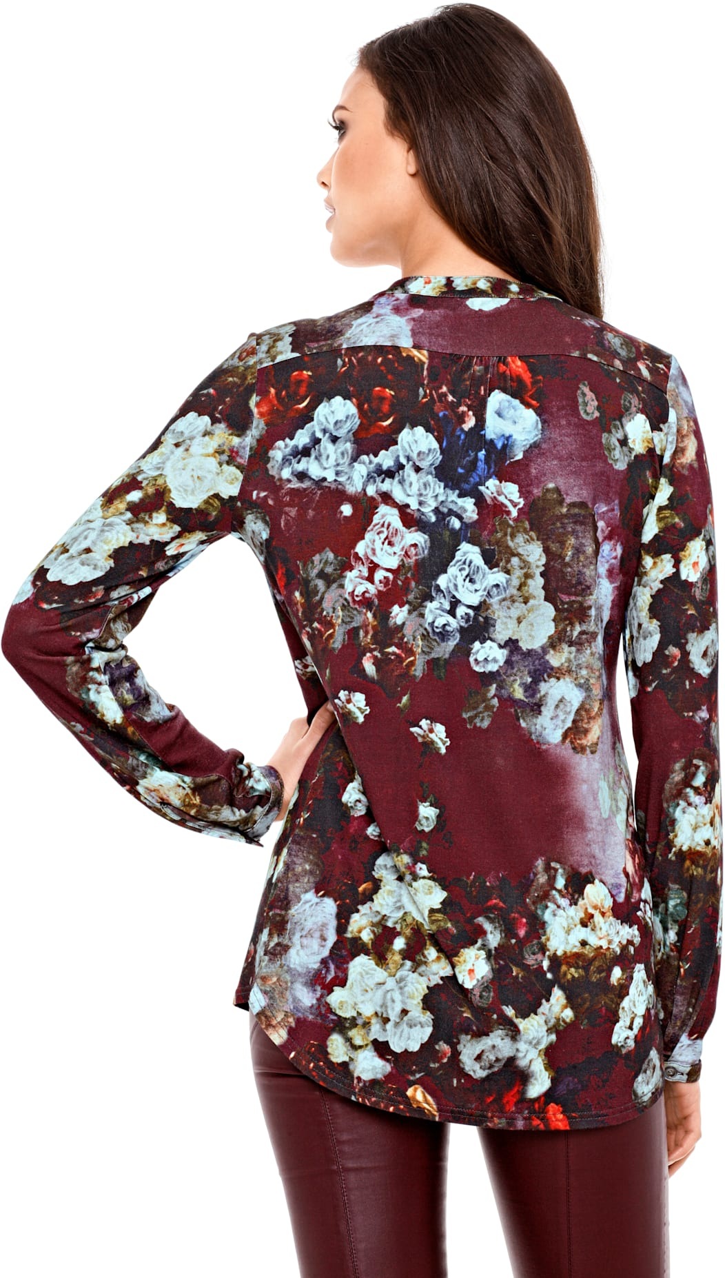 HEINE Shirtbluse Blouse Bordeaux 50 2