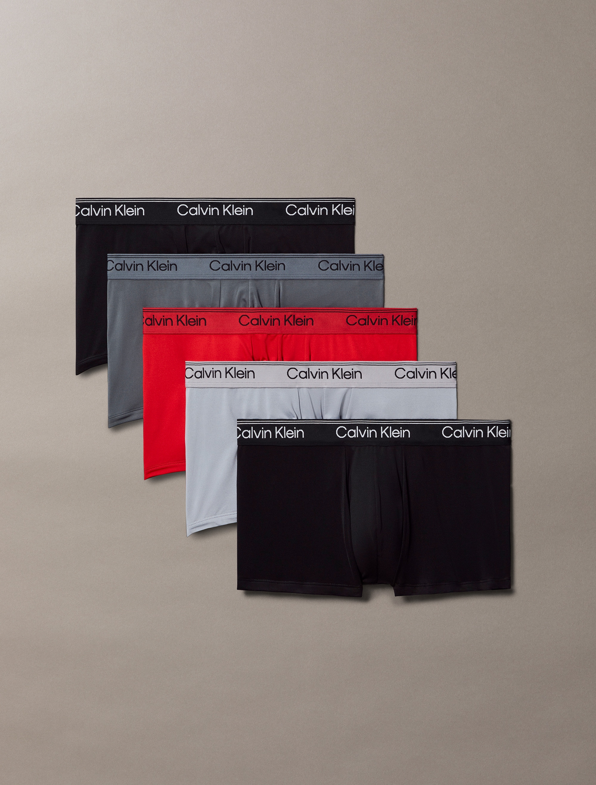 Calvin Klein Underwear Trunk »LOW RISE TRUNK 5PK«, (Packung, 5 St., 5er-Pack), Mit elastischem Bund