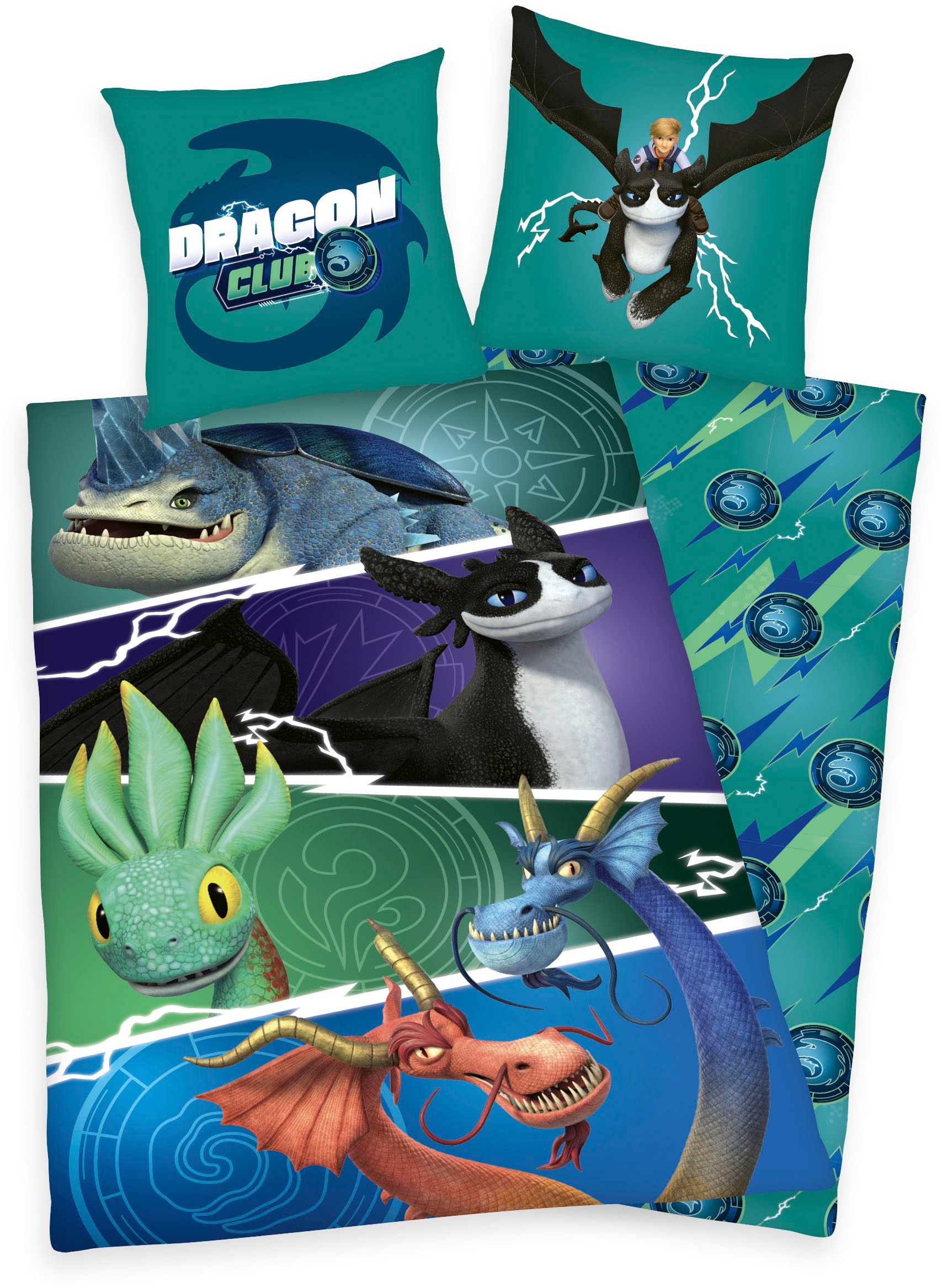 Kinderbettwäsche »Dragons«, (2 tlg.)