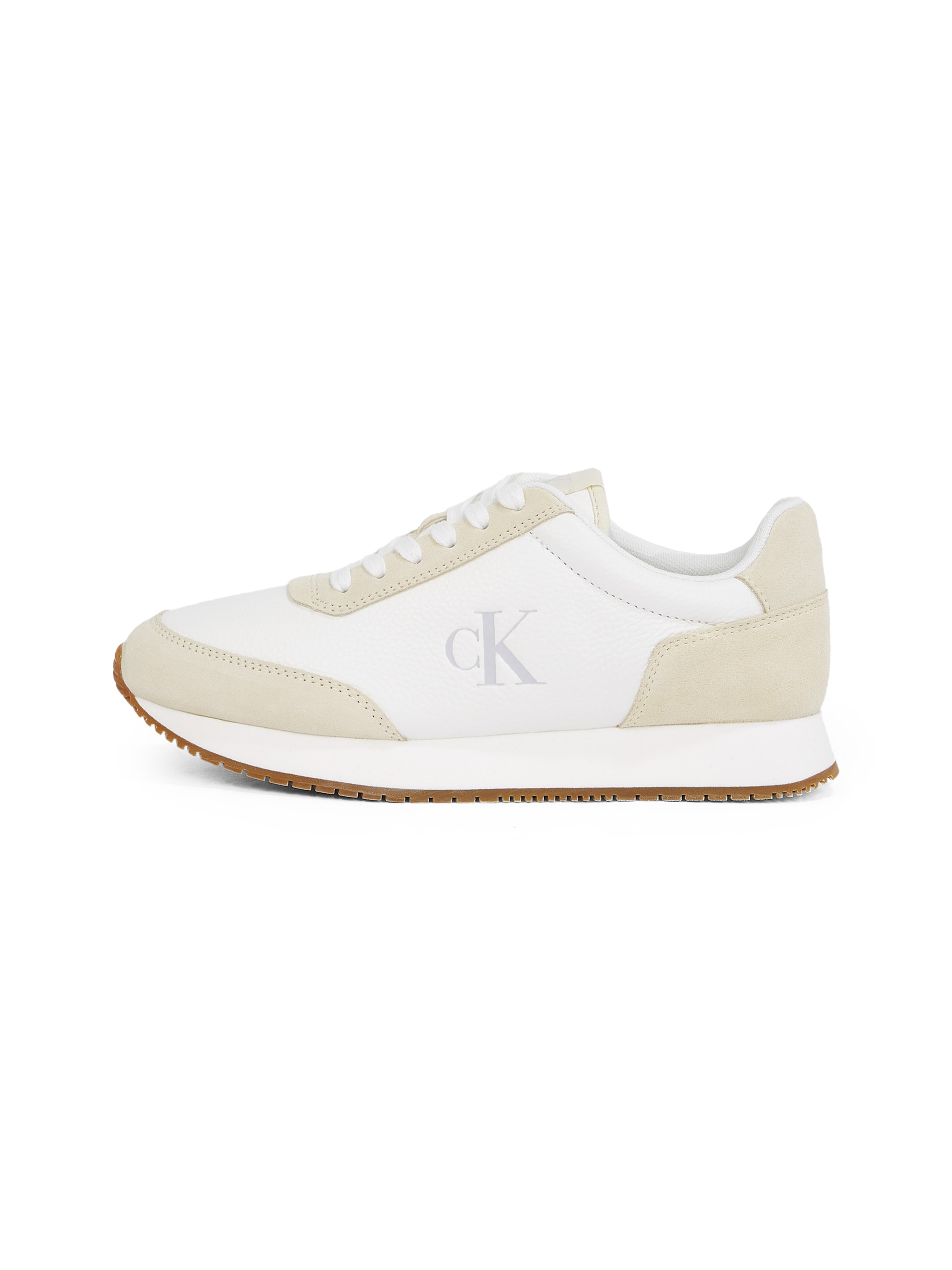 Calvin Klein Jeans Sneaker »RUNNER LACEUP LOW MIX MG«, Freizeitschuh, Halbschuh, Schnürschuh mit seitlichem CK-Logo