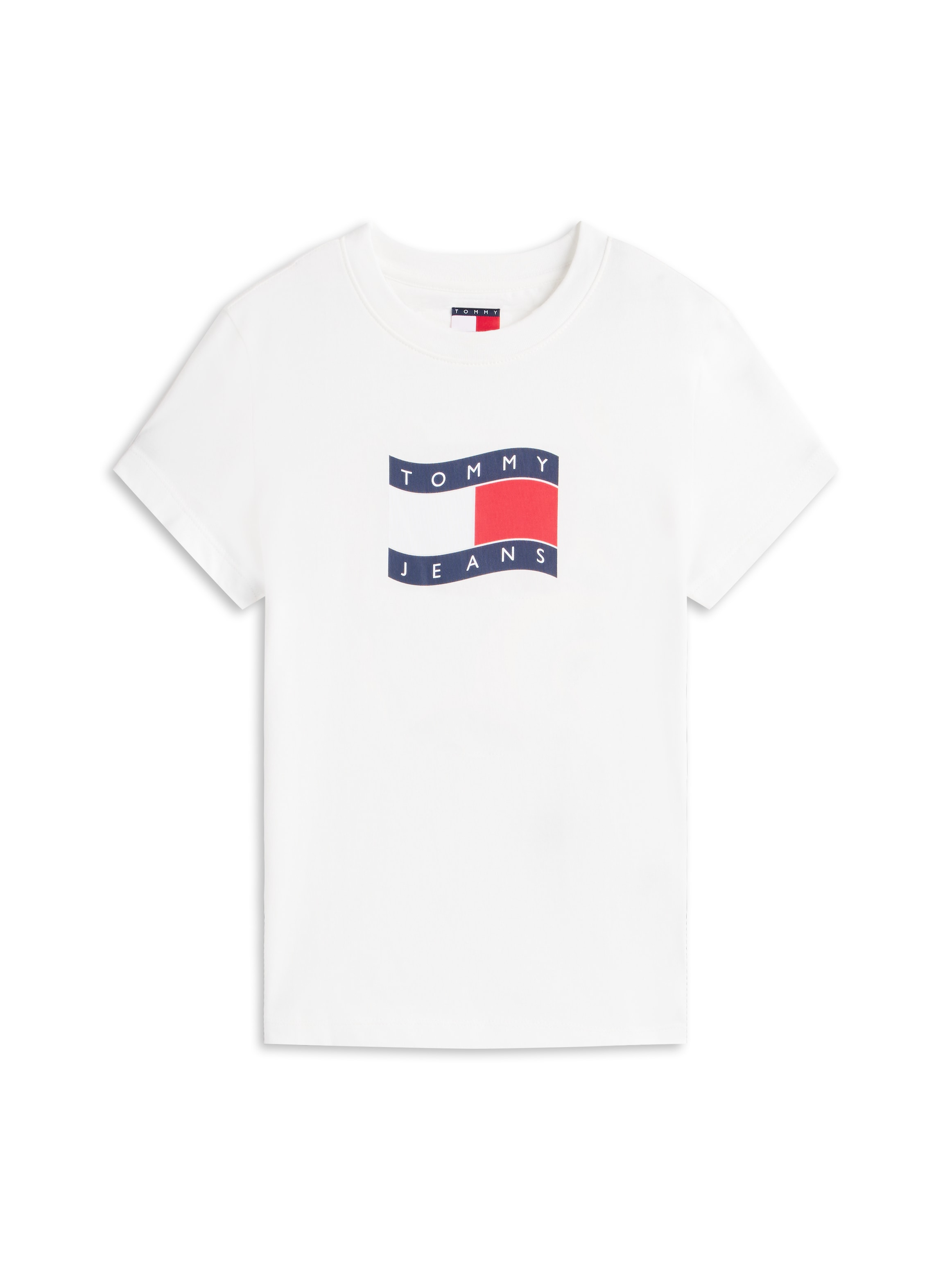 Tommy Jeans T-Shirt »TJW SLIM WAVY FLAG TEE EXT« mit Rundhalsausschnitt