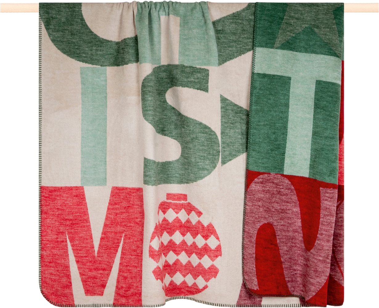 PAD "MERRY CHRIST" Festlicher Weihnachtsschriftzug mit nostalgischem Charme