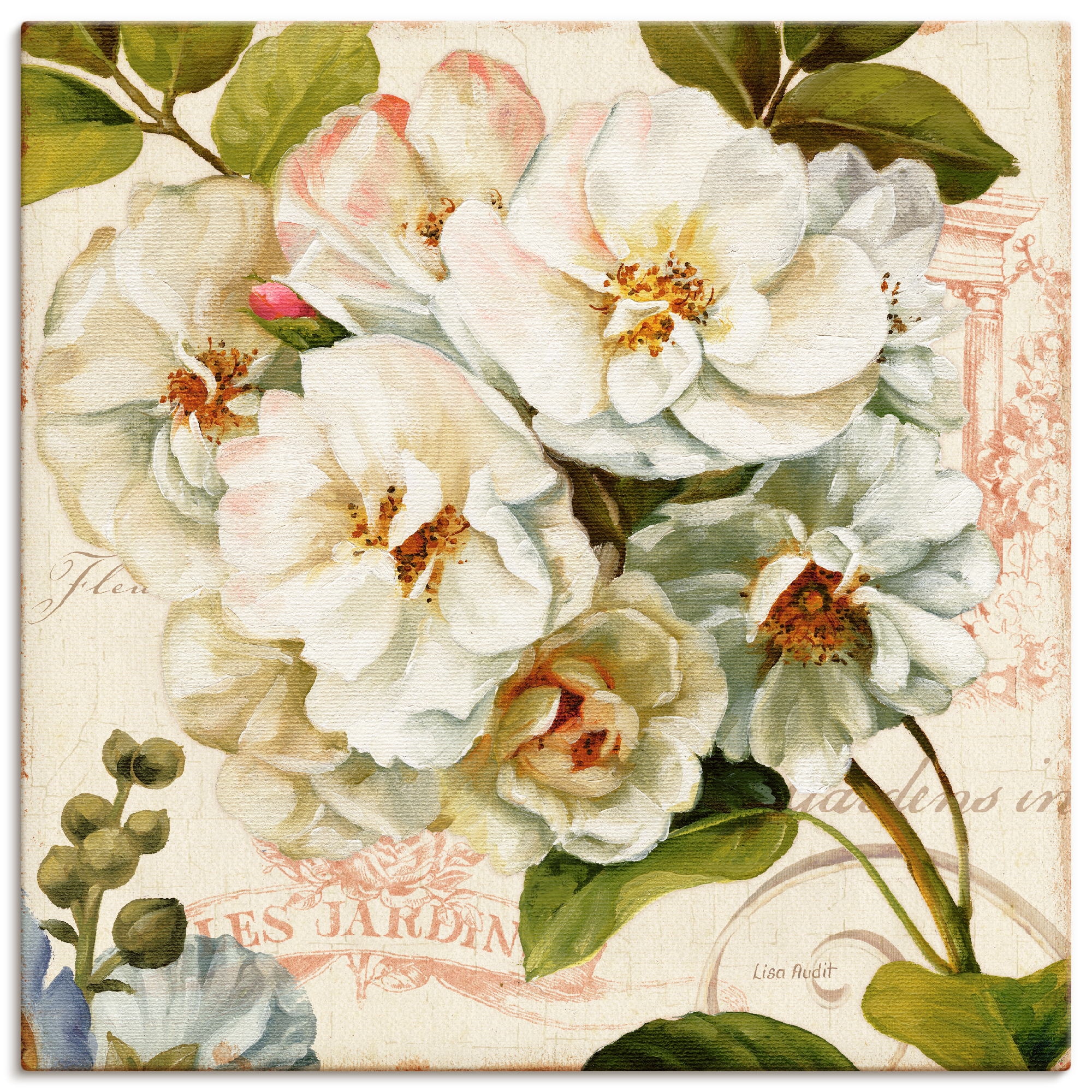 Artland Wandbild "Garten III" Blumen 1 Stk. tlg. als Leinwandbild, Poster in verschied. Größen