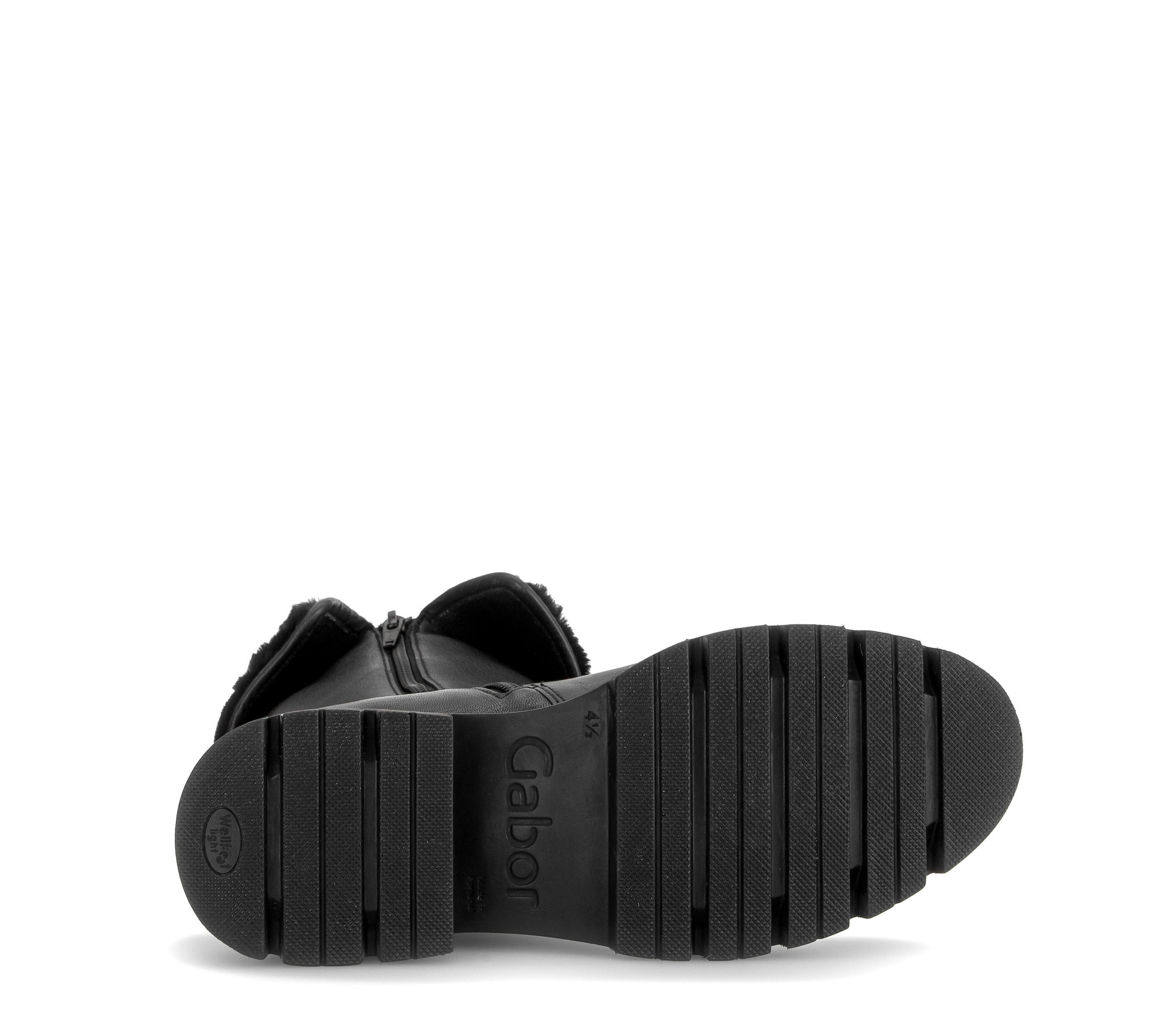 Gabor Winterboots  Blockabstz, Stiefelette mit umschlagbarem Kragen