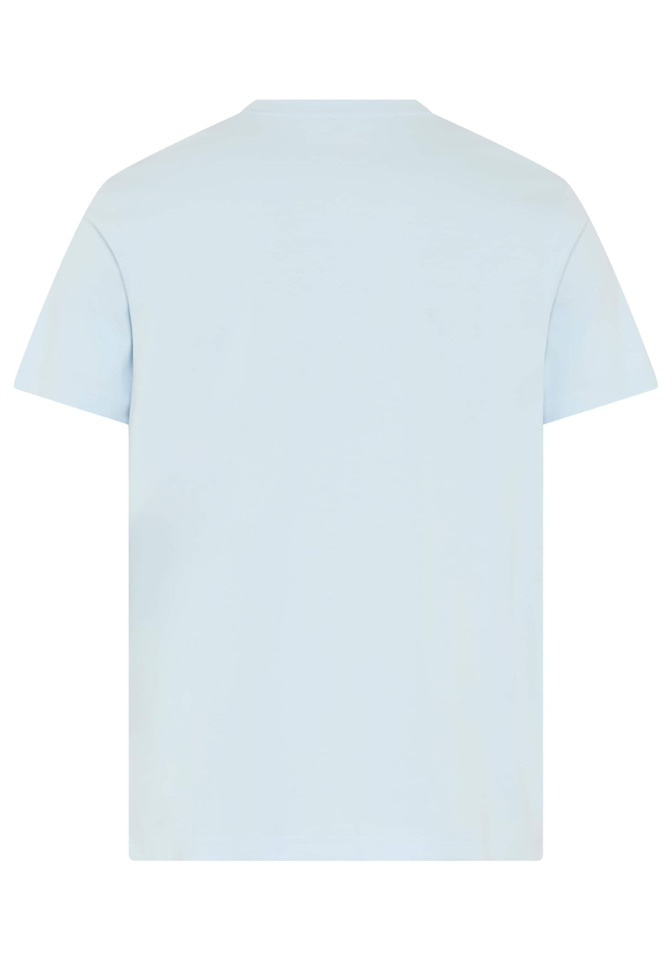DELMAO Rundhalsshirt Kurzarm,  mit coolem Print,  Rundhalsausschnitt,  aus 100% Baumwolle