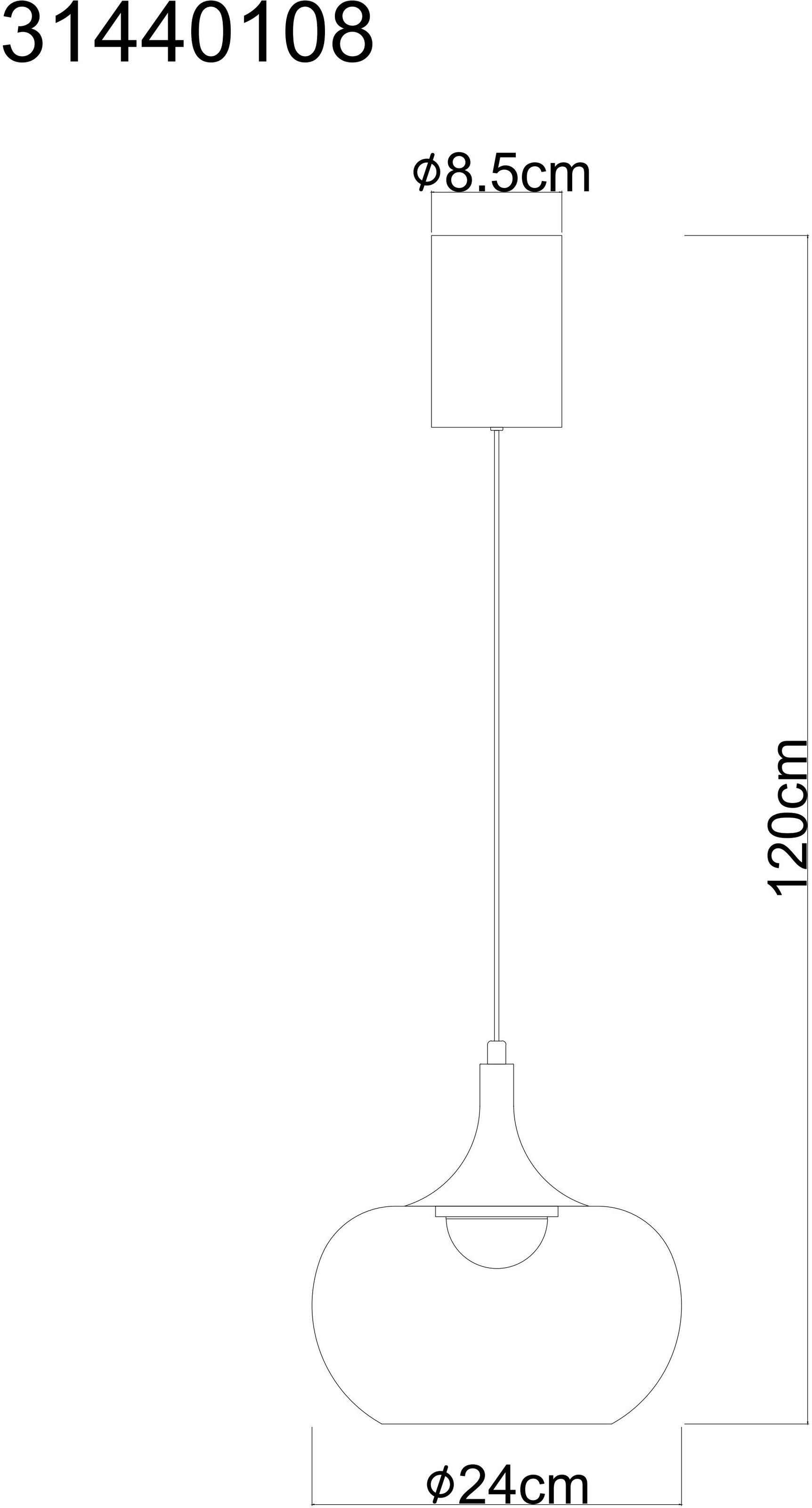 NOWA Hängeleuchte »LUI« LED-Modul 1 Stk. Warmweiß LED-Hängeleuchte, dimmbar, Soft-Lift, elegant & funktional