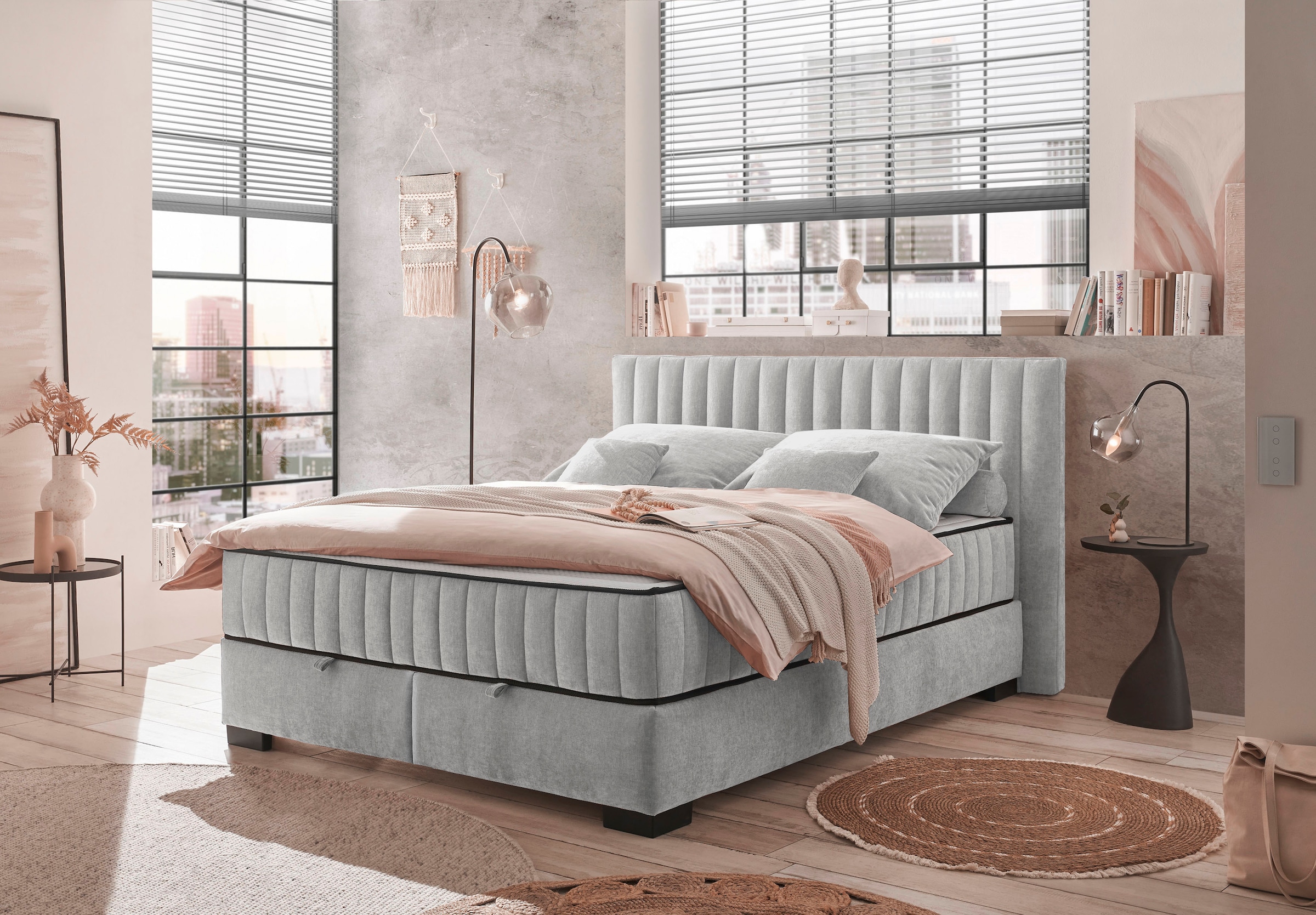 ED EXCITING DESIGN Boxbett »Nagol«, mit Bettkasten, mit Wendematratze, erhältlich in verschiedenen Breiten