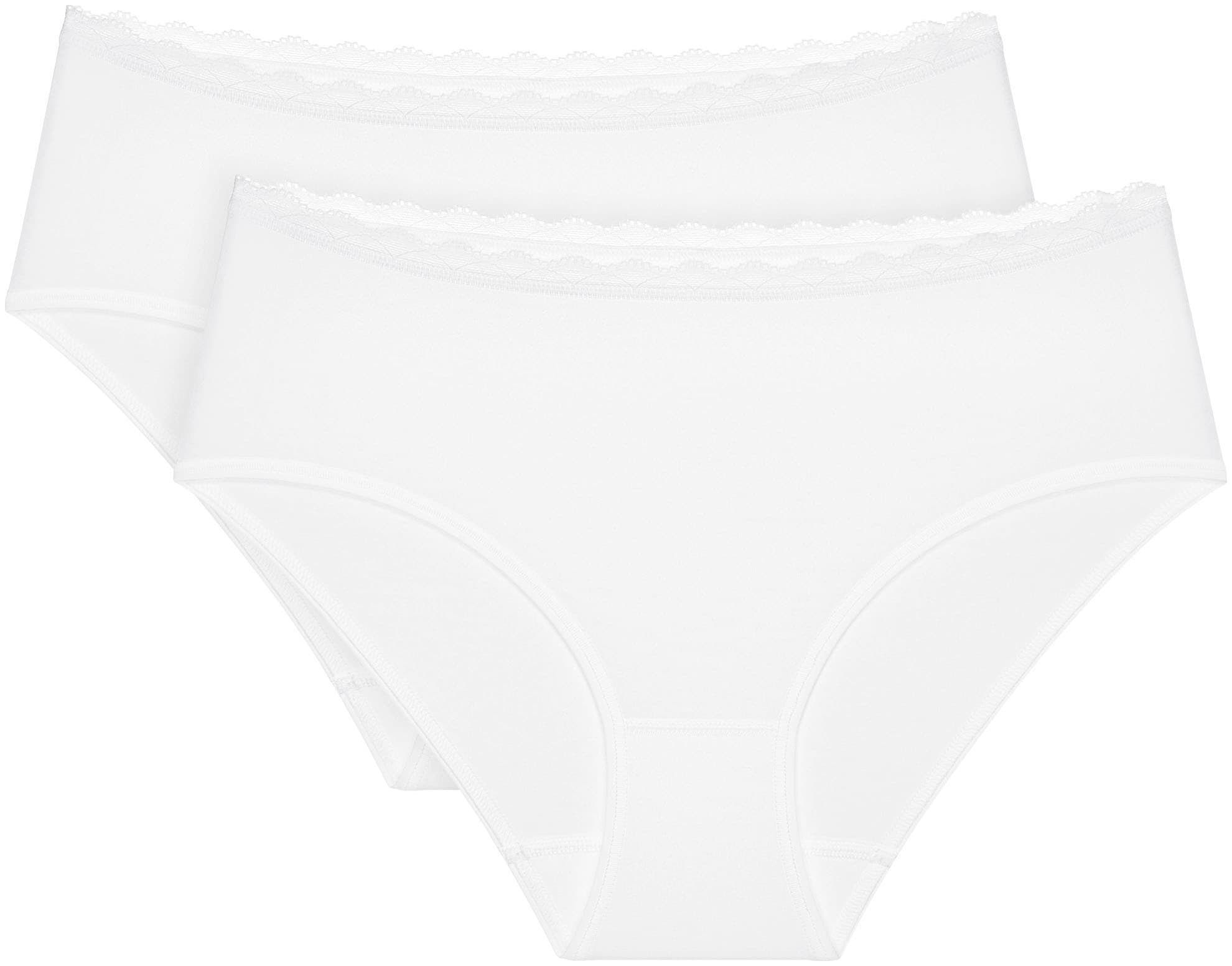 Triumph Slip "Feel Of Cotton Midi 2P", (2er Pack), weich und ohne Seitennaht