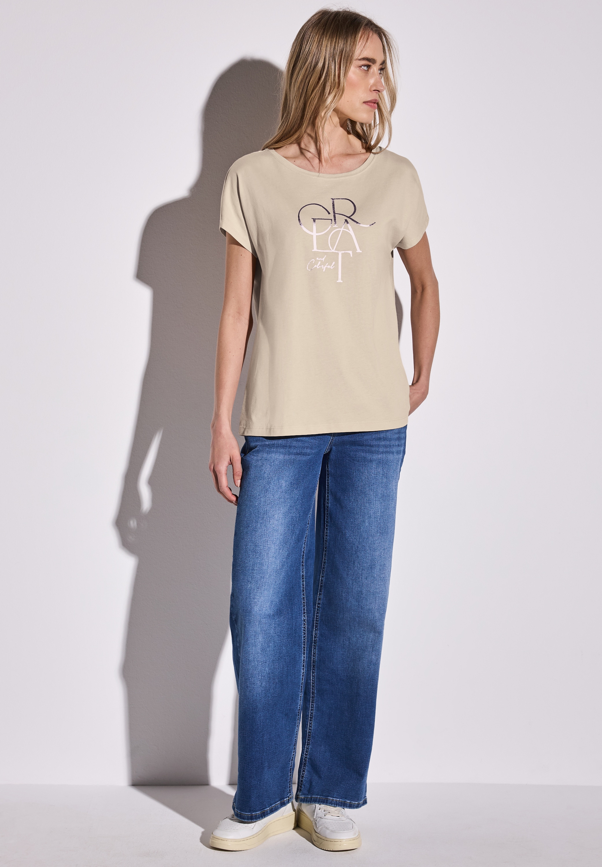 STREET ONE T-Shirt, im soften Baumwoll-Mix