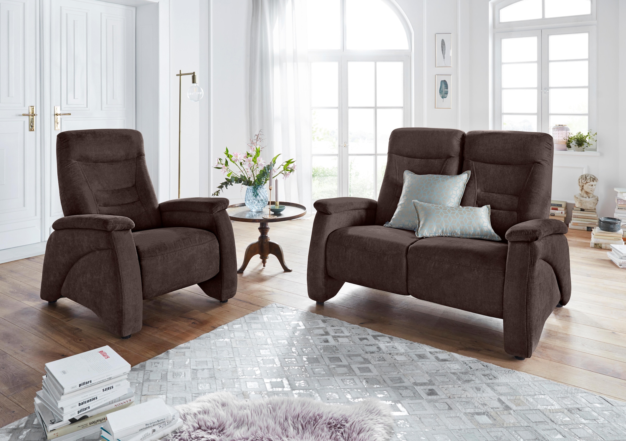exxpo - sofa fashion Relaxsessel »Ascoli, Relaxsessel, Loungesessel, Hochlehnsessel«, mit Relaxfunktion