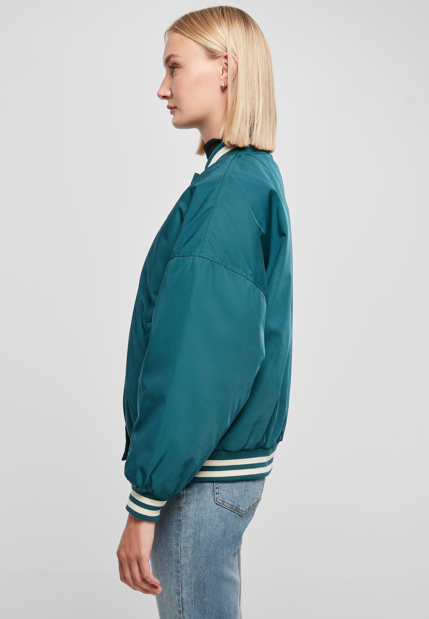 Oversized »Damen für College Jacket«, CLASSICS | St.), kaufen Kapuze Sommerjacke URBAN Ladies BAUR (1 Recycled ohne