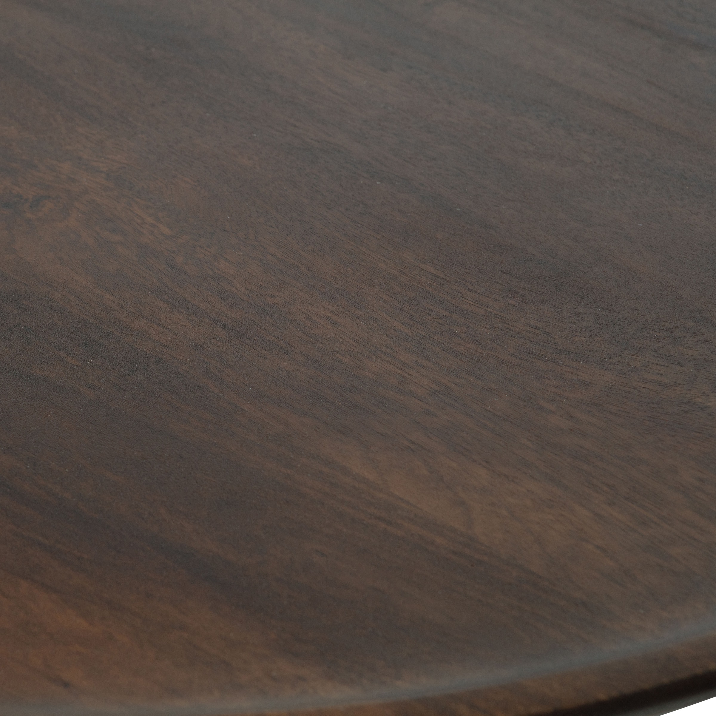 WOOOD Couchtisch »Coffee A Gogo mit Massivmangoholz und bauchigem Standfuß Ø 90 x 40 cm« Tischblattdicke 4 cm, umlaufender Randerhöhung, Tragkraft 15 kg