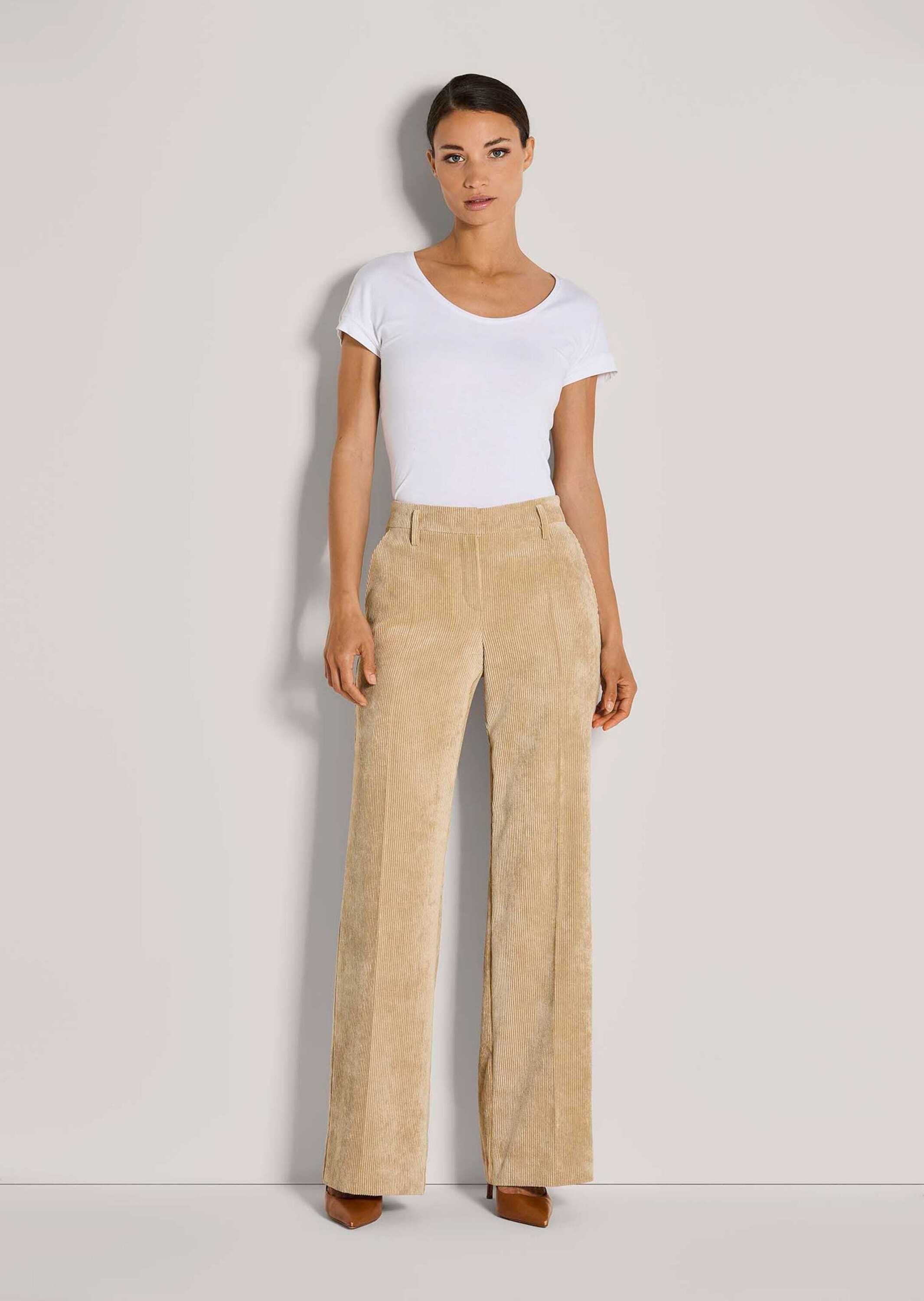 MADELEINE Cordhose »Cordhose Weite Cordhose mit Bügelfalten«  Weite Cordhose mit Bügelfalte