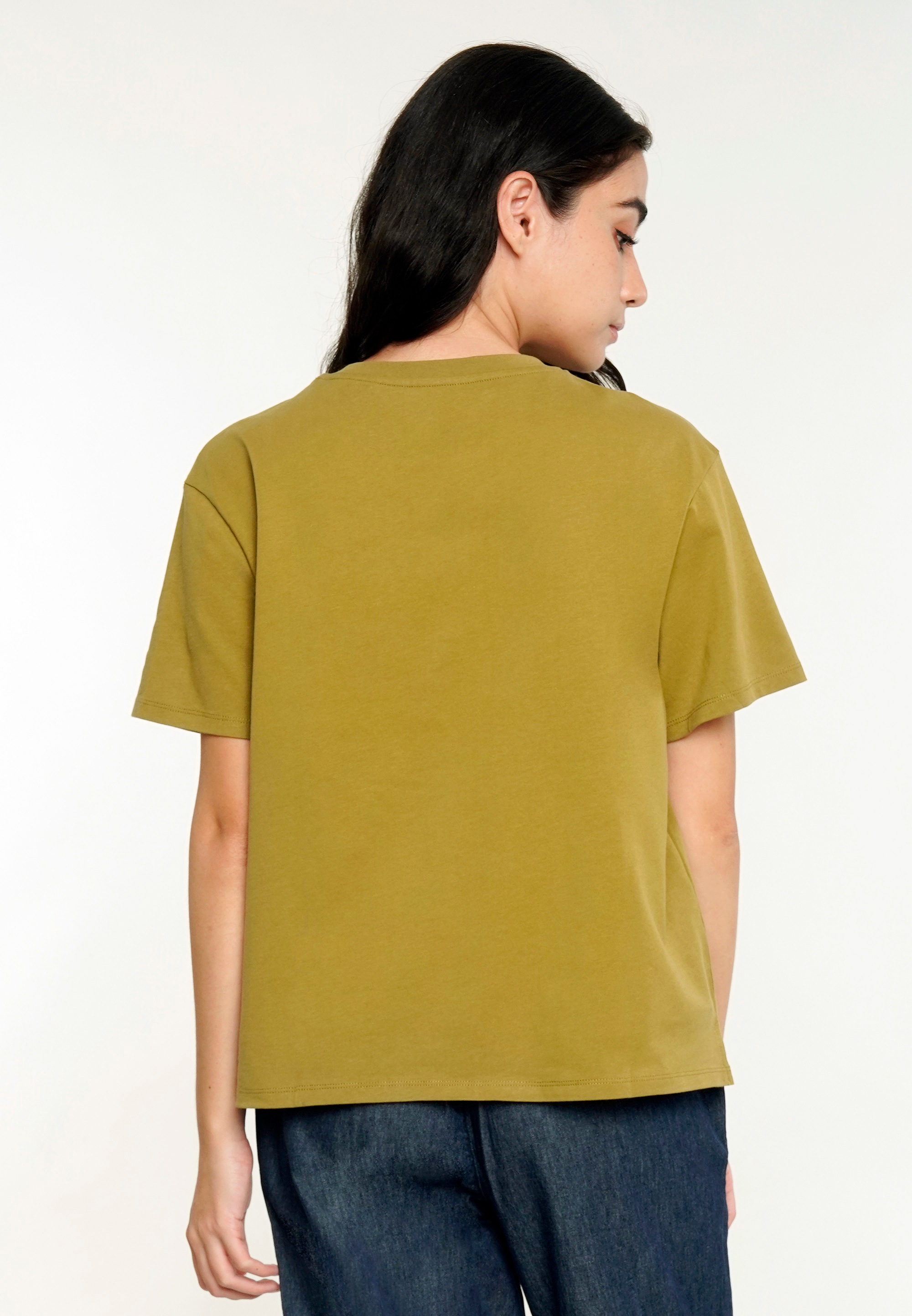 BAUR T-Shirt, zartem Front-Print mit | für bestellen GIORDANO