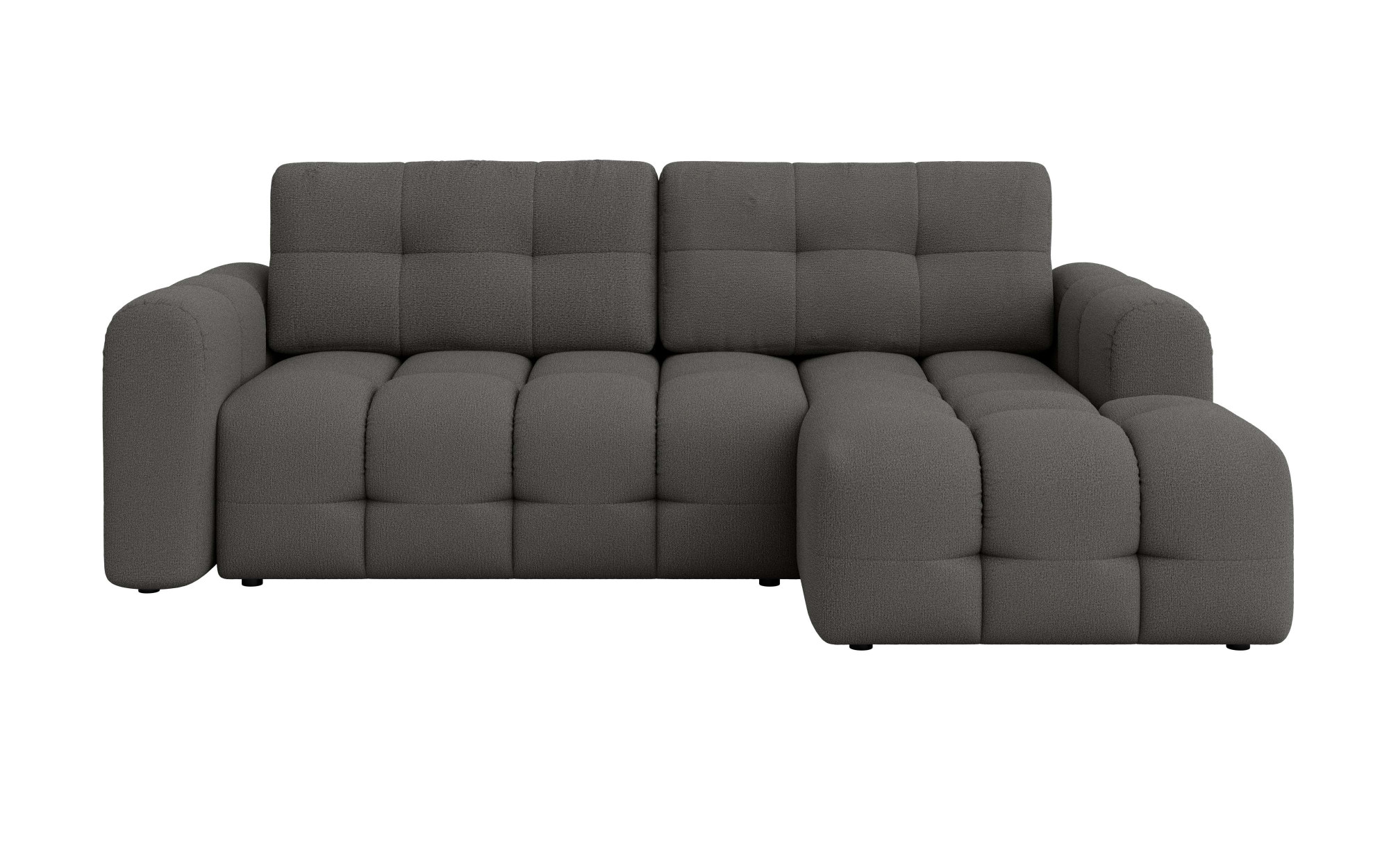 INOSIGN Ecksofa »Manilla, wahlweise mit Bettfunktion, B/T/H 265/170/91 cm«, L-Form mit Recamiere rechts/links bestellbar, Wellenunterfederung