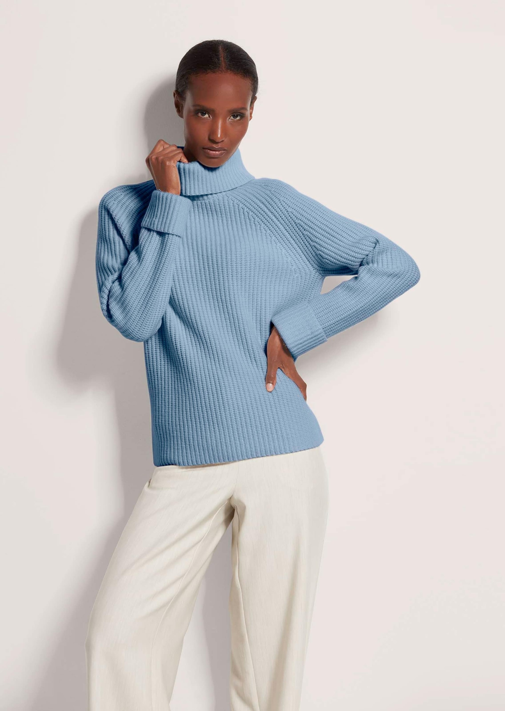 MADELEINE Longpullover »Strickpullover Rollkragen-Pullover aus Kaschmir-Mix«