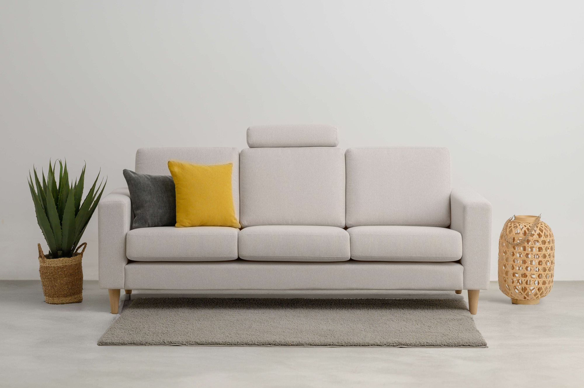 OTTO home 3-Sitzer "Tvinno" im skandinavischen Stil, mit Massivholzfüßen, B günstig online kaufen