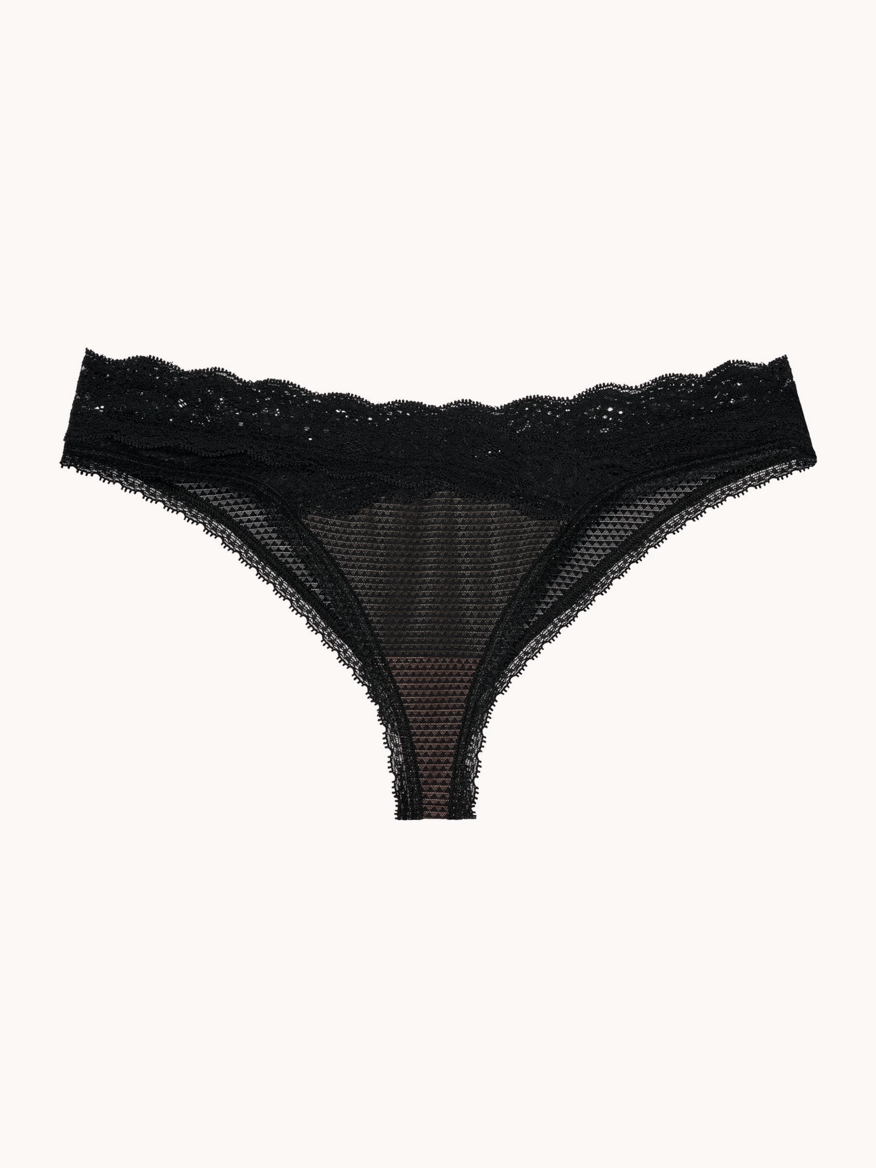 PASSIONATA Tanga »BROOKLYN«, florale Spitze, grafischer Tüll, elastisch, weich, bequem