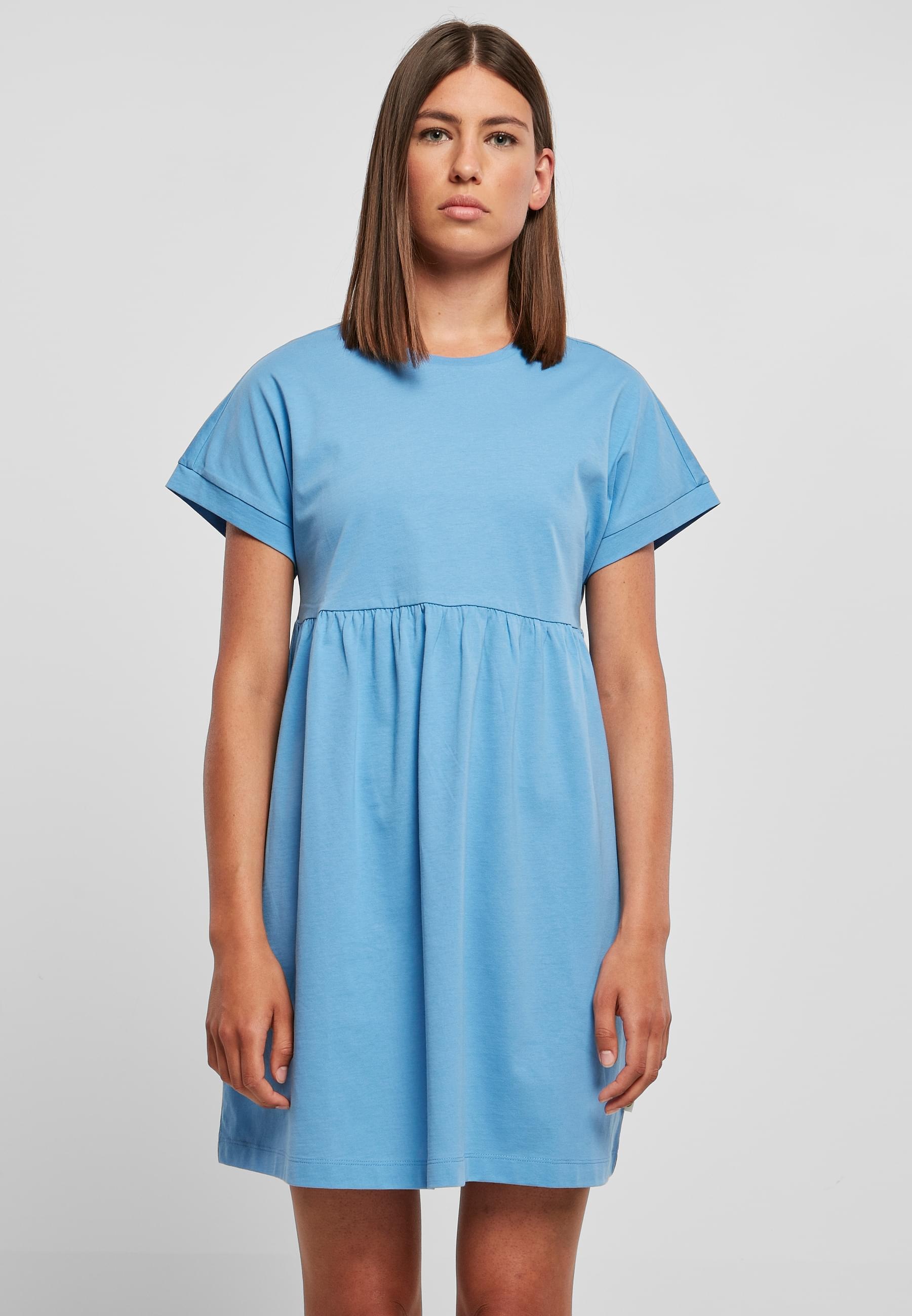URBAN CLASSICS Shirtkleid »Urban Classics Damen Ladies Organic Empire Valance Tee Dress«, (1 tlg.)