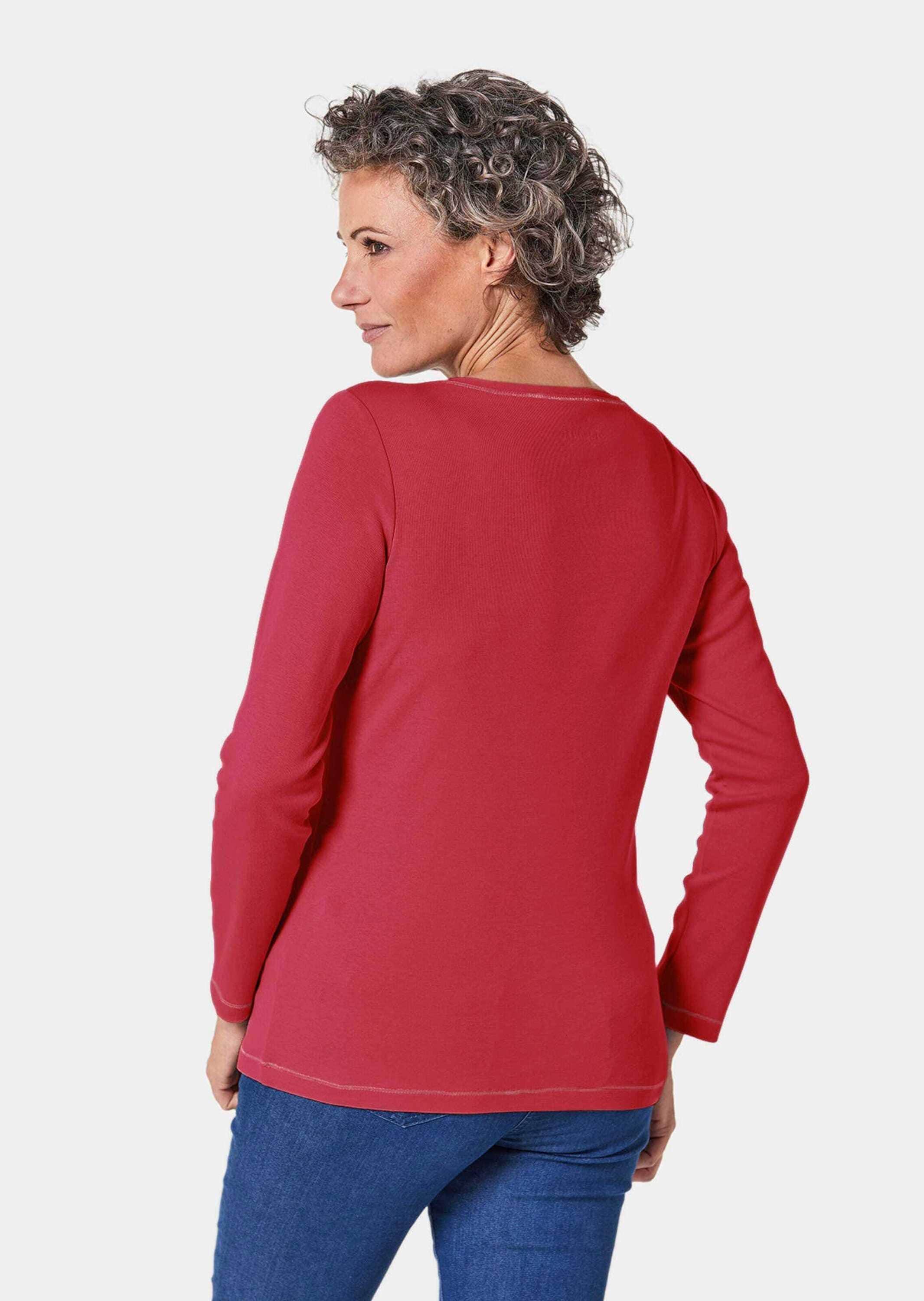 GOLDNER Kurzarmshirt »Shirt Basic T-Shirt aus reiner Baumwolle«