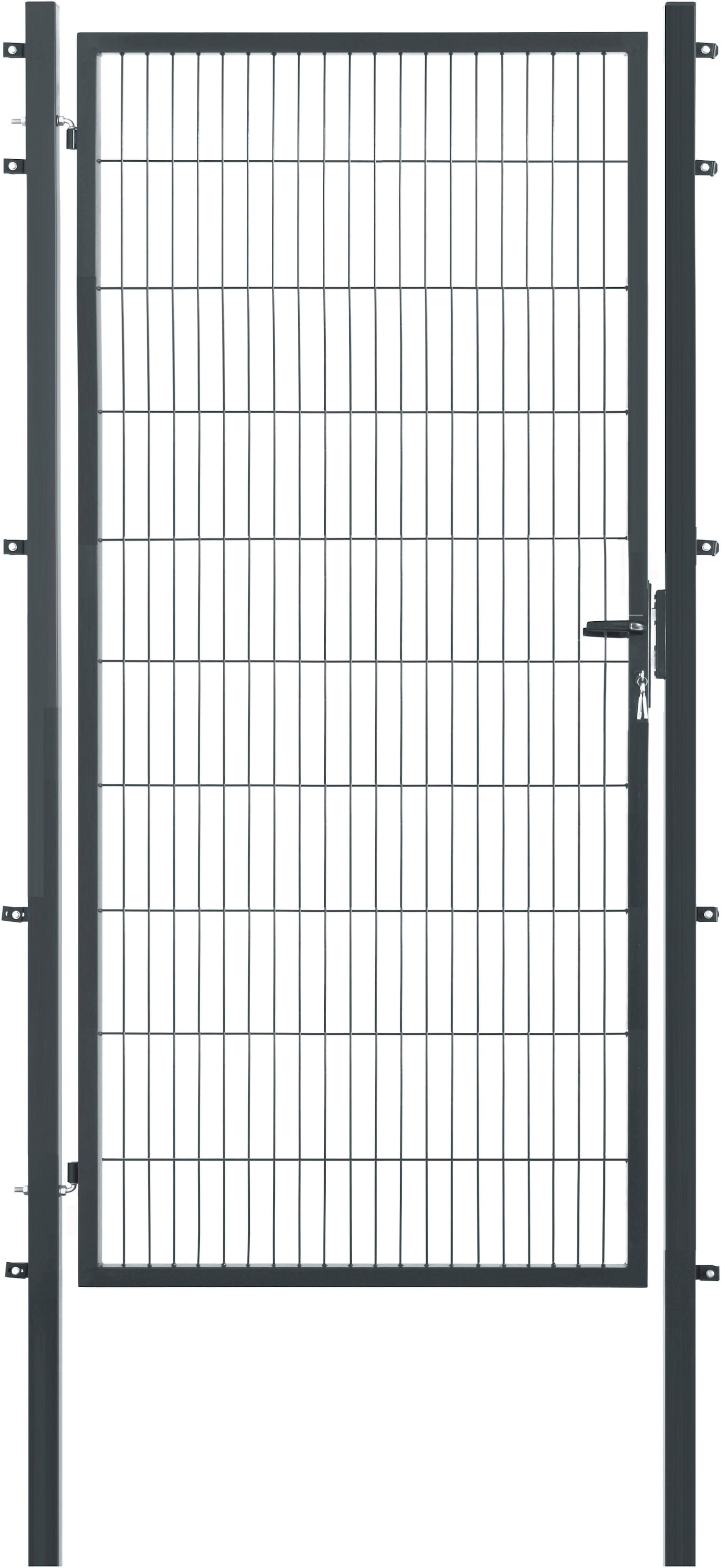 GARDEN 'N' MORE Zauneinzeltür »Einzeltor Premium«, (Set), 203 cm hoch, anthrazit