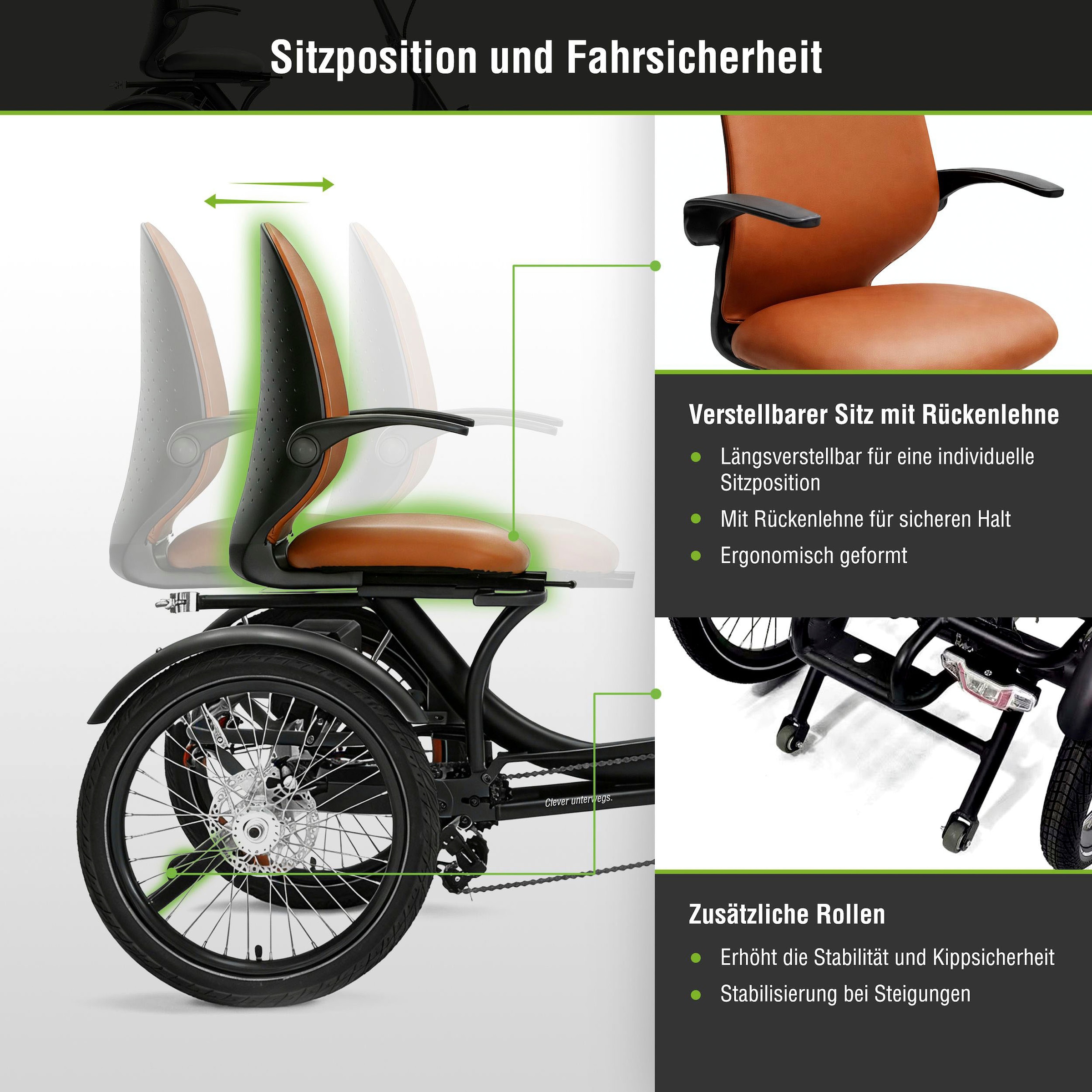 SachsenRad »T6 Comfort faltbar mit Alarmanlage« 7 Gang Shimano Kettenschaltung Heckmotor 250 W