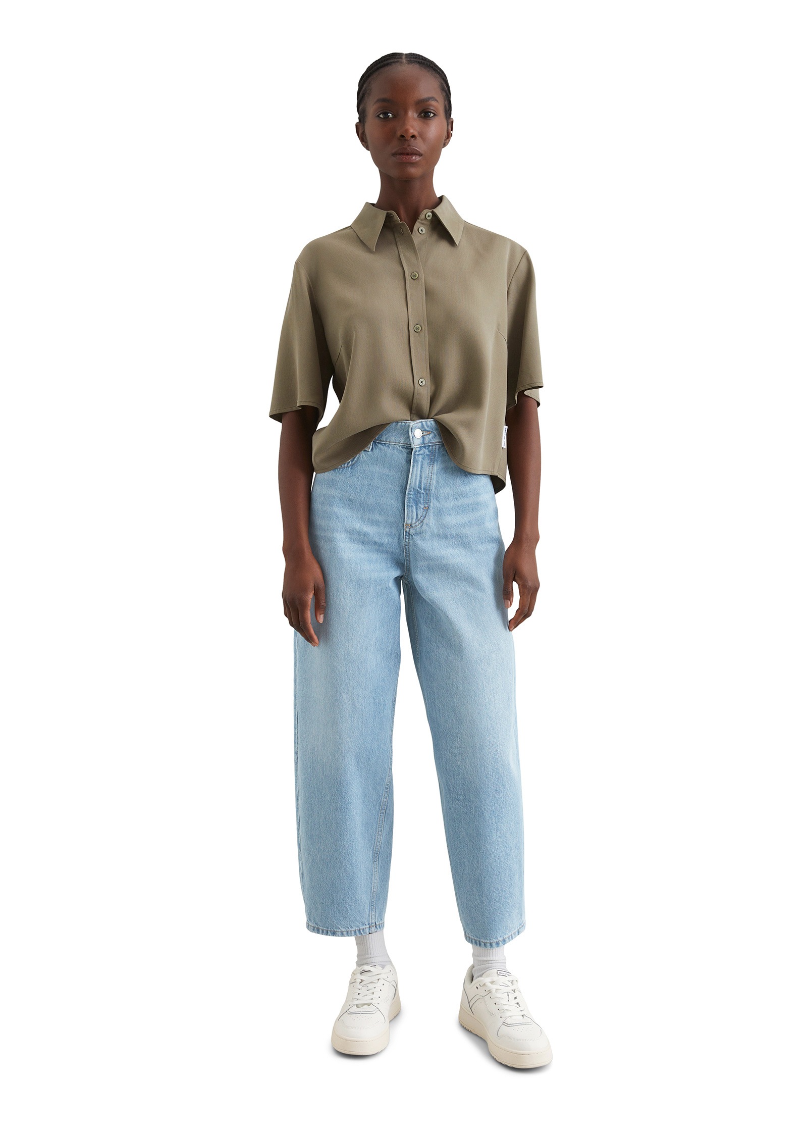 Marc O'Polo DENIM Kurzarmbluse »aus TENCEL™ Lyocell«