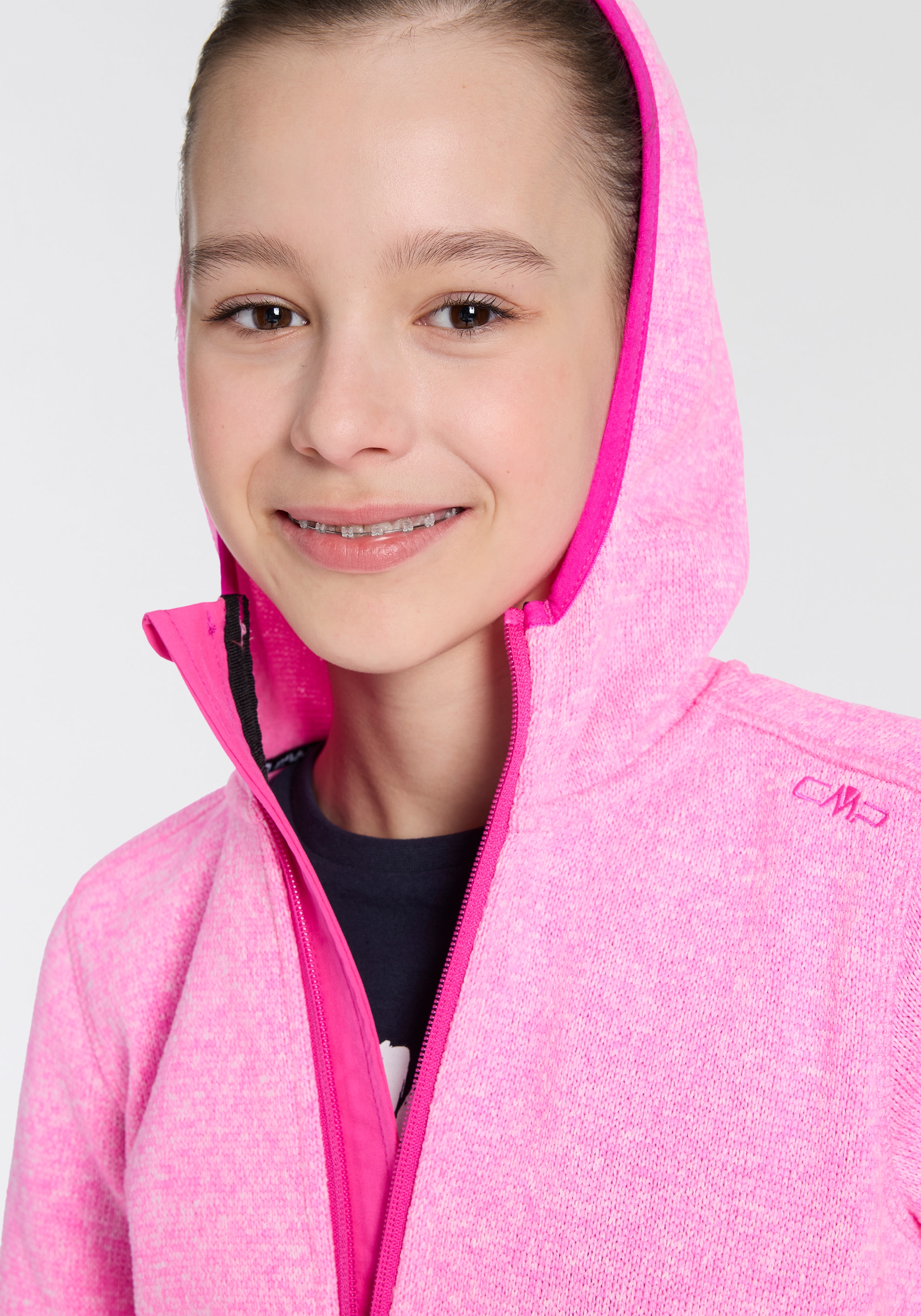 CMP Fleecejacke, mit Kapuze, Wärmend & Atmungsaktiv & Schnell trocknend & für Kinder