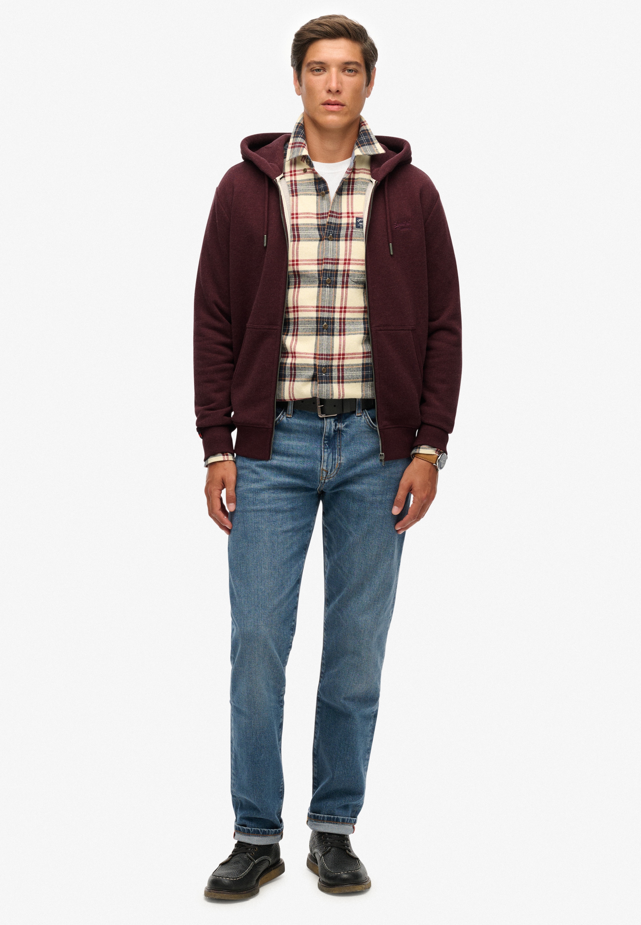 Superdry Kapuzensweatjacke »ESSENTIAL LOGO ZIP HOODIE HB«