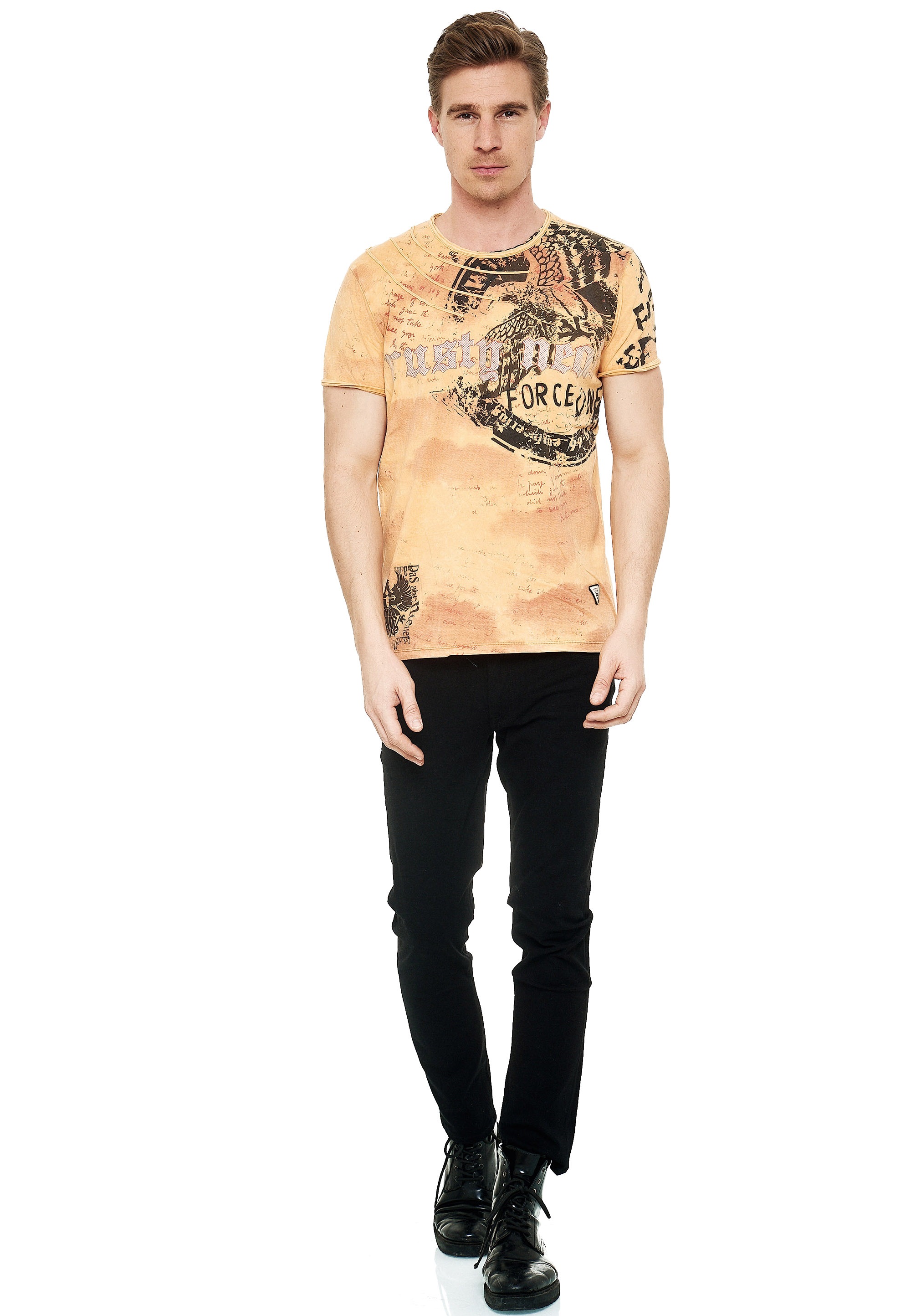 Rusty Neal T-Shirt, mit eindrucksvollem Print