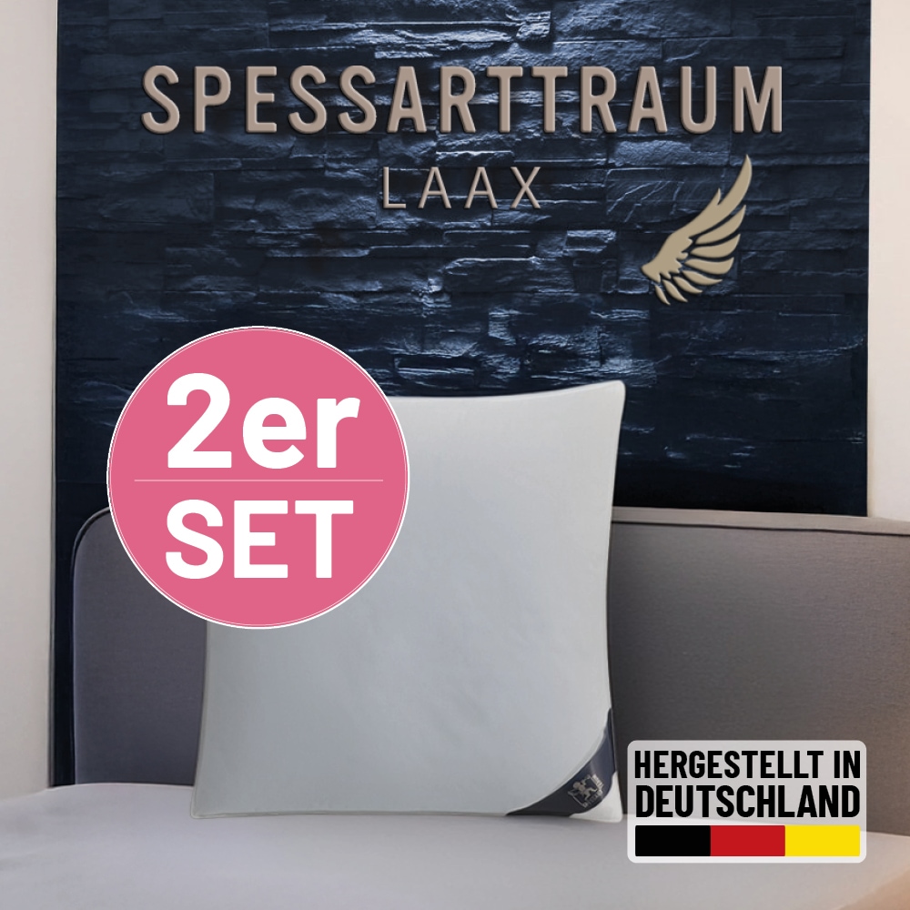 SPESSARTTRAUM 3-Kammer-Kopfkissen "Laax Sparset" 2 tlg. Kissen 40x80, 80x80 günstig online kaufen