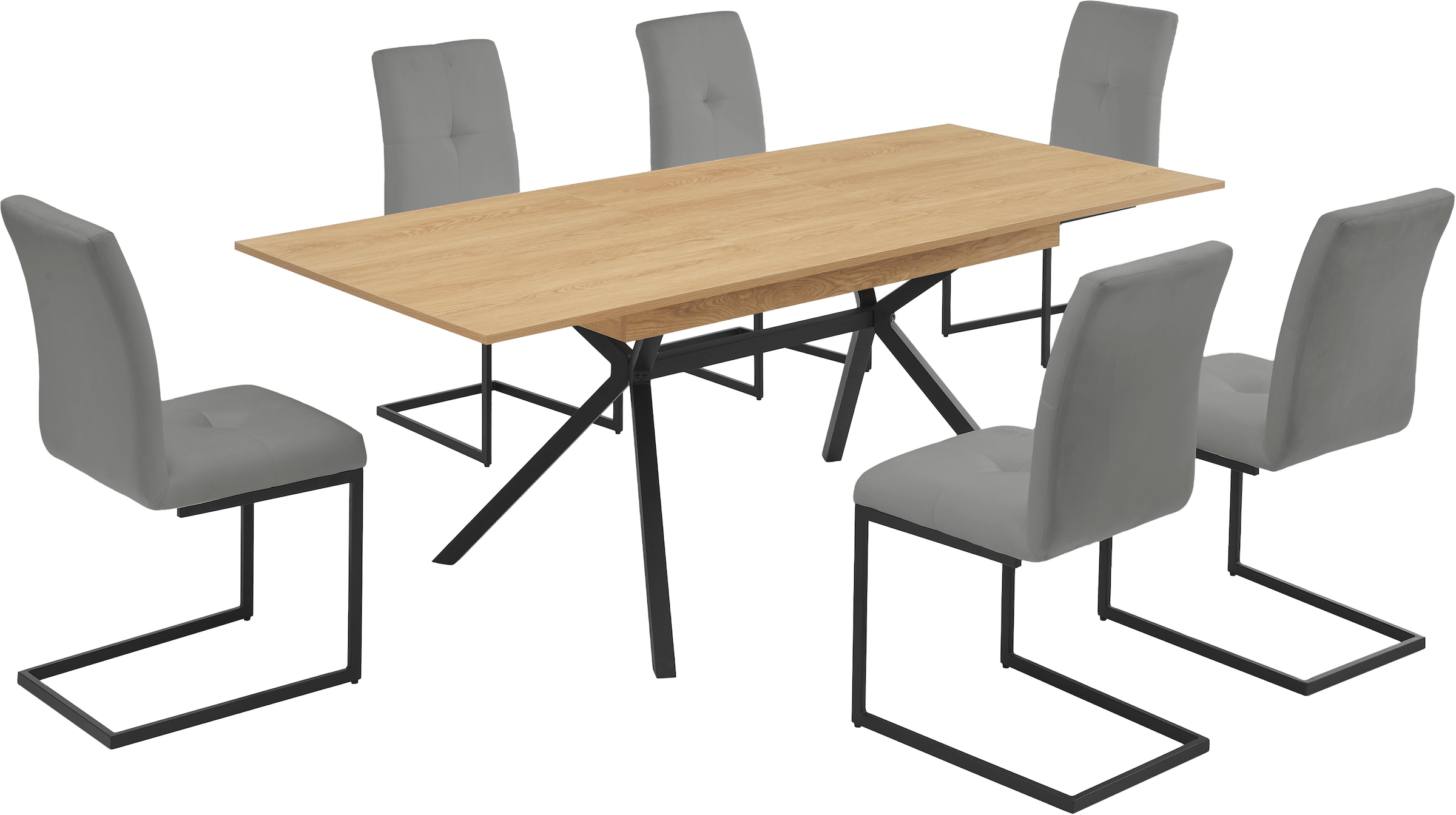 INOSIGN Esszimmerstuhl »Vendy« (Set) 2 Stk.mit verstellbaren Füßen und robustem, pulverbeschichtetem Gestell.