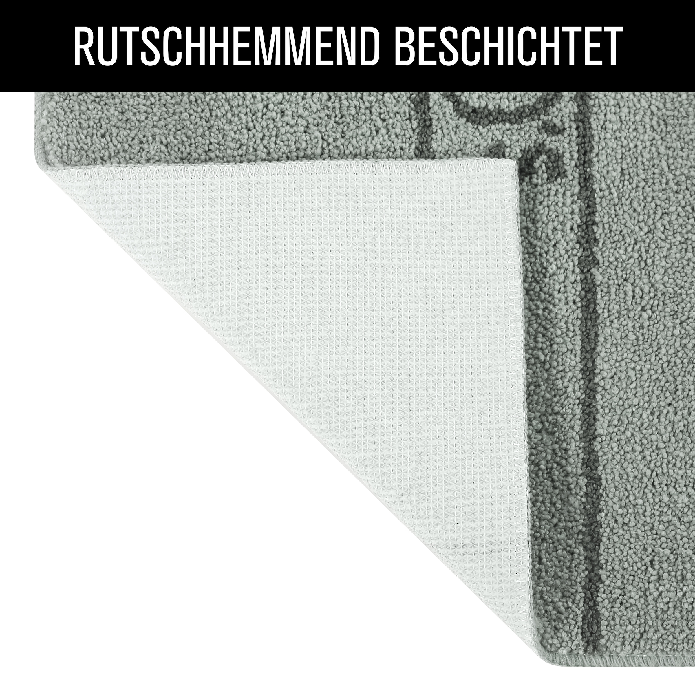 s.Oliver Badematte »Allie, Badvorleger, Badezimmer Teppich, Duschvorleger«, rutschhemmend beschichtet, strapazierfähig-schnell trocknend, Badteppich, weiche Haptik, unifarben mit s.Oliver Schriftzug