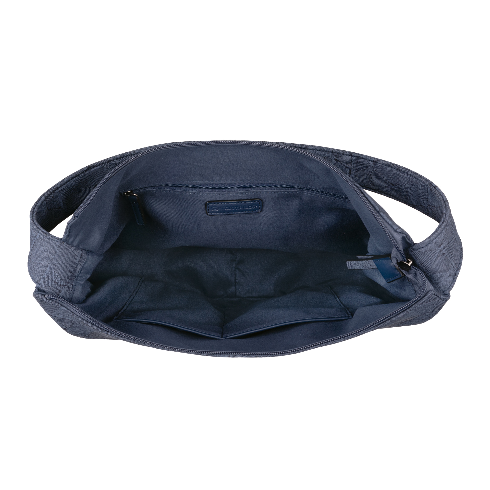 TOM TAILOR Hobo »Carrie«, aus realistisch wirkendem Denim Jacquard auf weichem Lederimitat