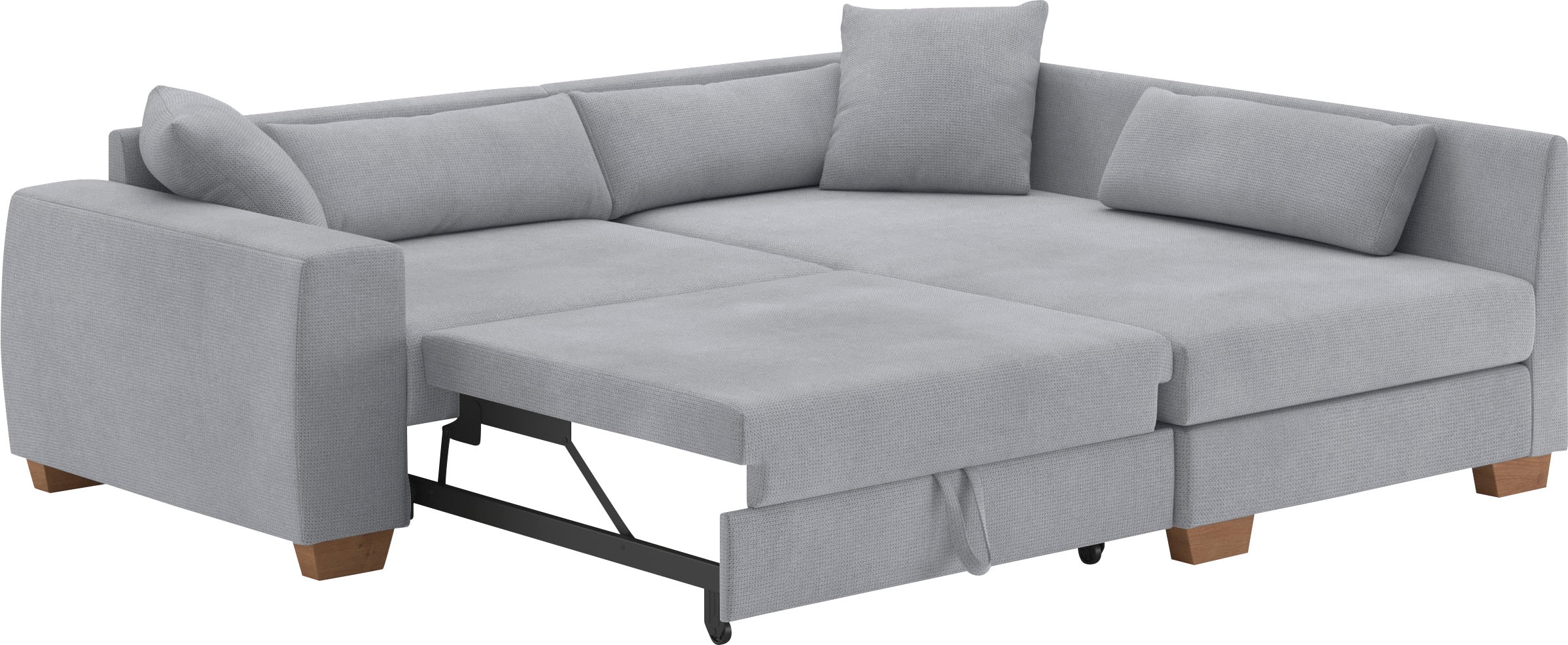 Mr. Couch Ecksofa »L-Form«, Mit Federkern, wahlweise mit Bett und Taschenfederkern