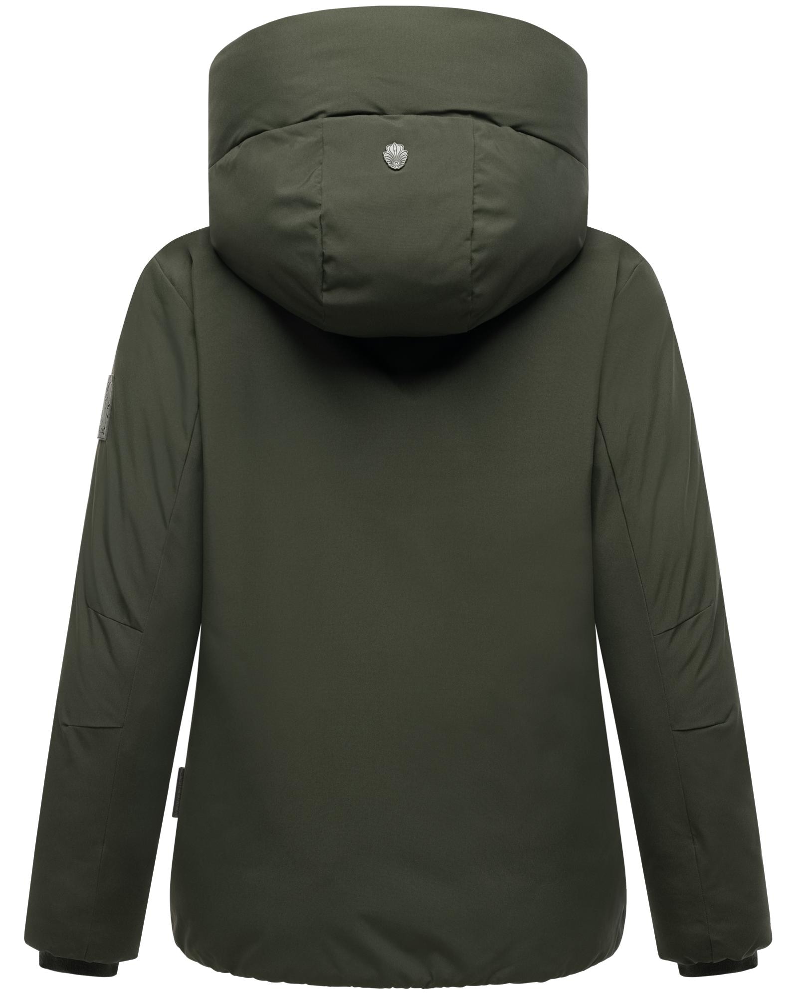 Navahoo Winterjacke »Blütenlicht 14«, mit Kapuze, Warme Damenjacke mit hohem Kragen